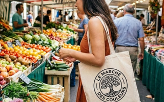 Tote bag personnalisé avec transfert DTF