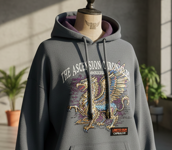 Sweat capsule, personnalisé avec transfert DTF