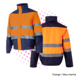 Bleu marine/orange