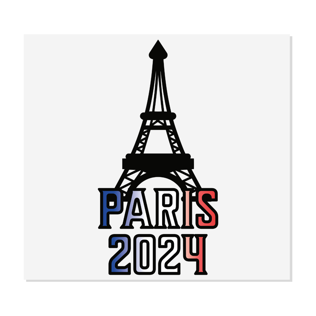 Design prêt à presser - Paris 2024 - Transfert DTF