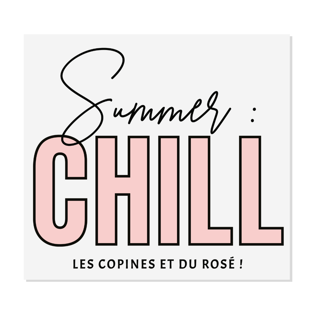 Design prêt à presser - Summer chill - Transfert DTF