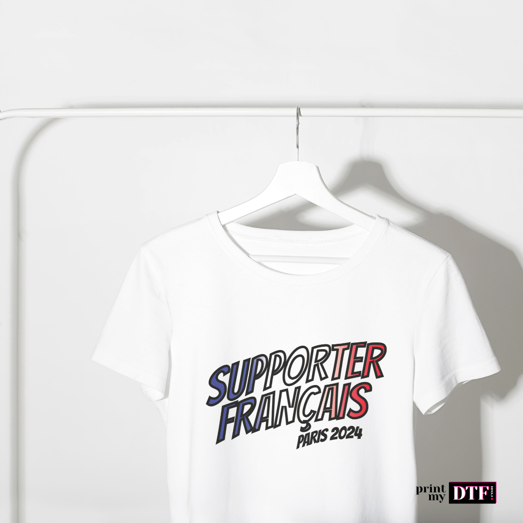 Design prêt à presser - Supporter Français - Transfert DTF