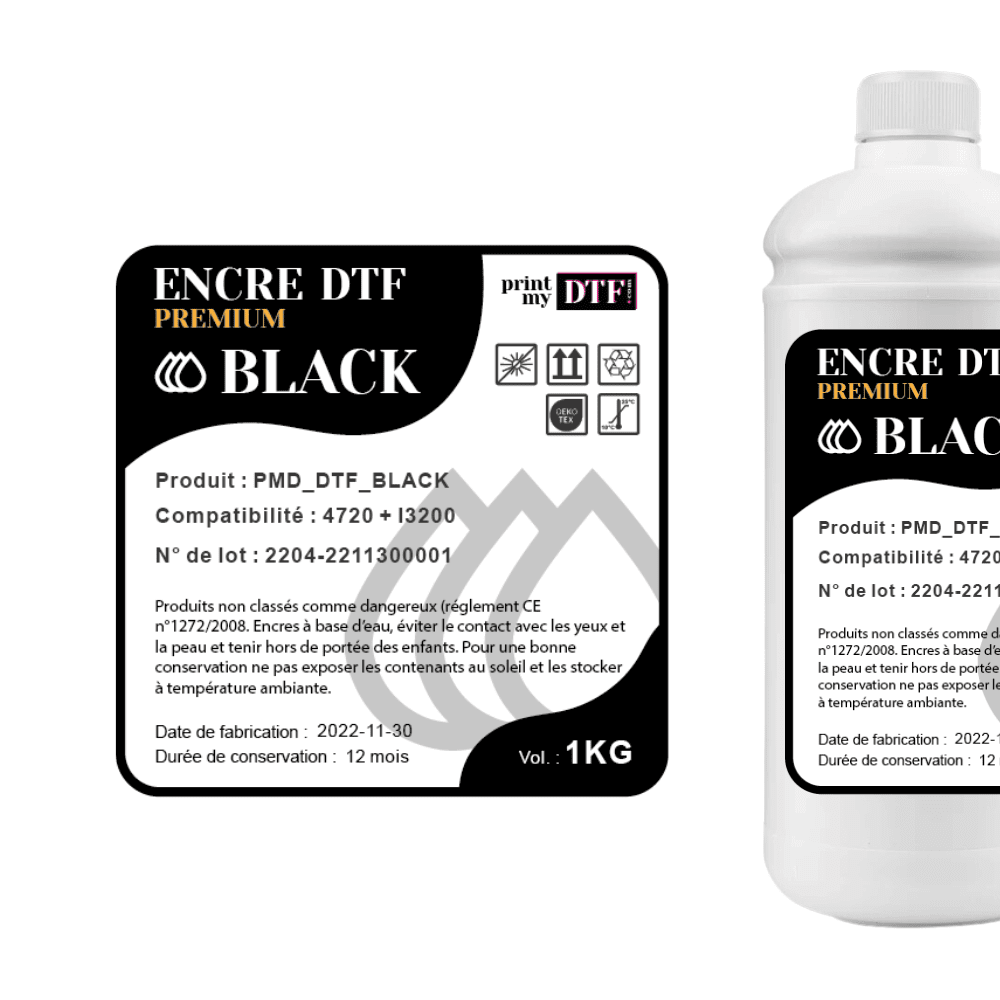 encre noire pour impression DTF