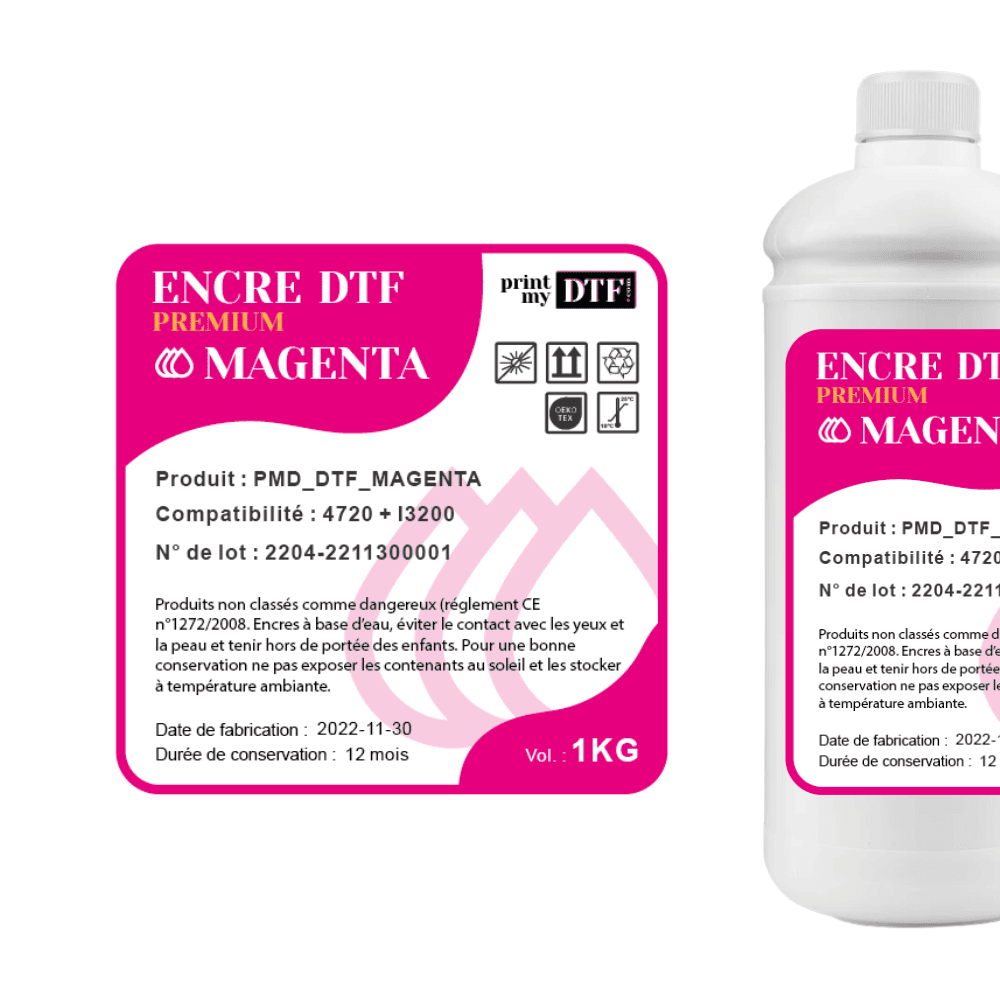 encre magenta pour impression DTF