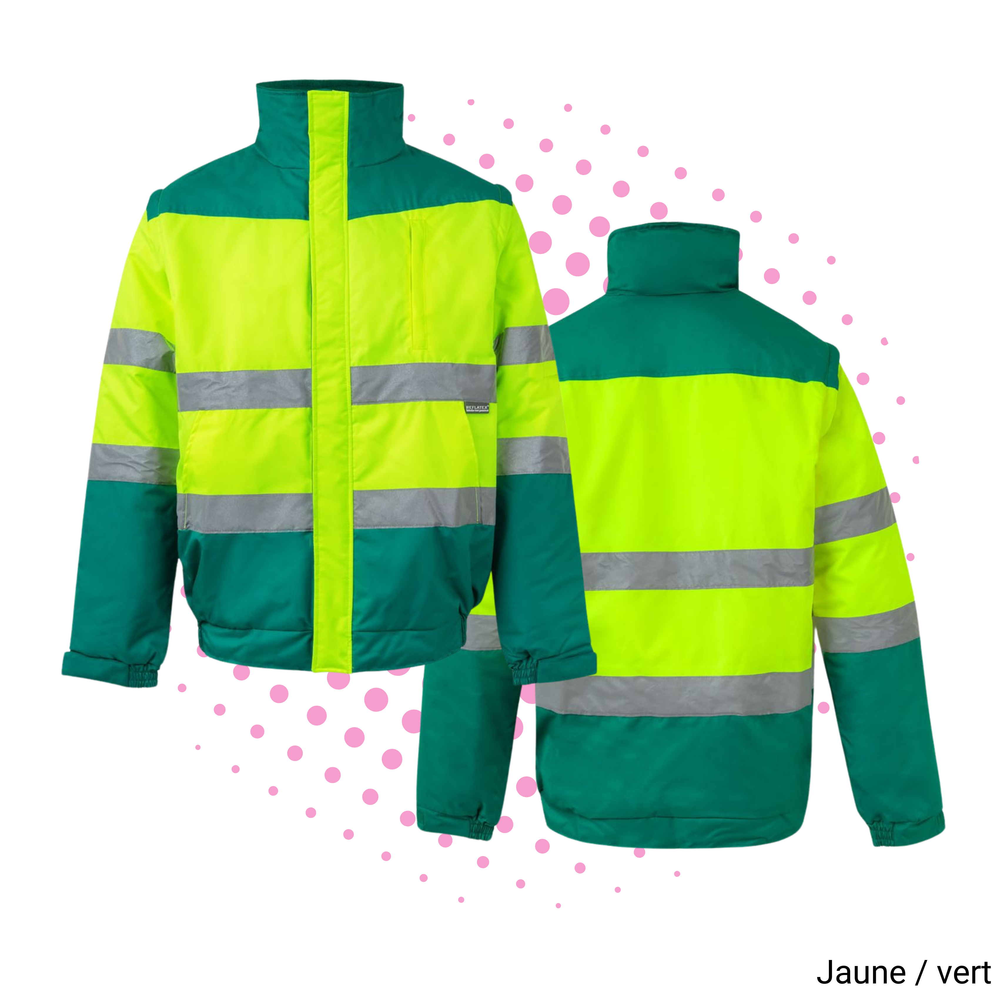 Blouson matelassé 2 en 1 haute visibilité - VL161