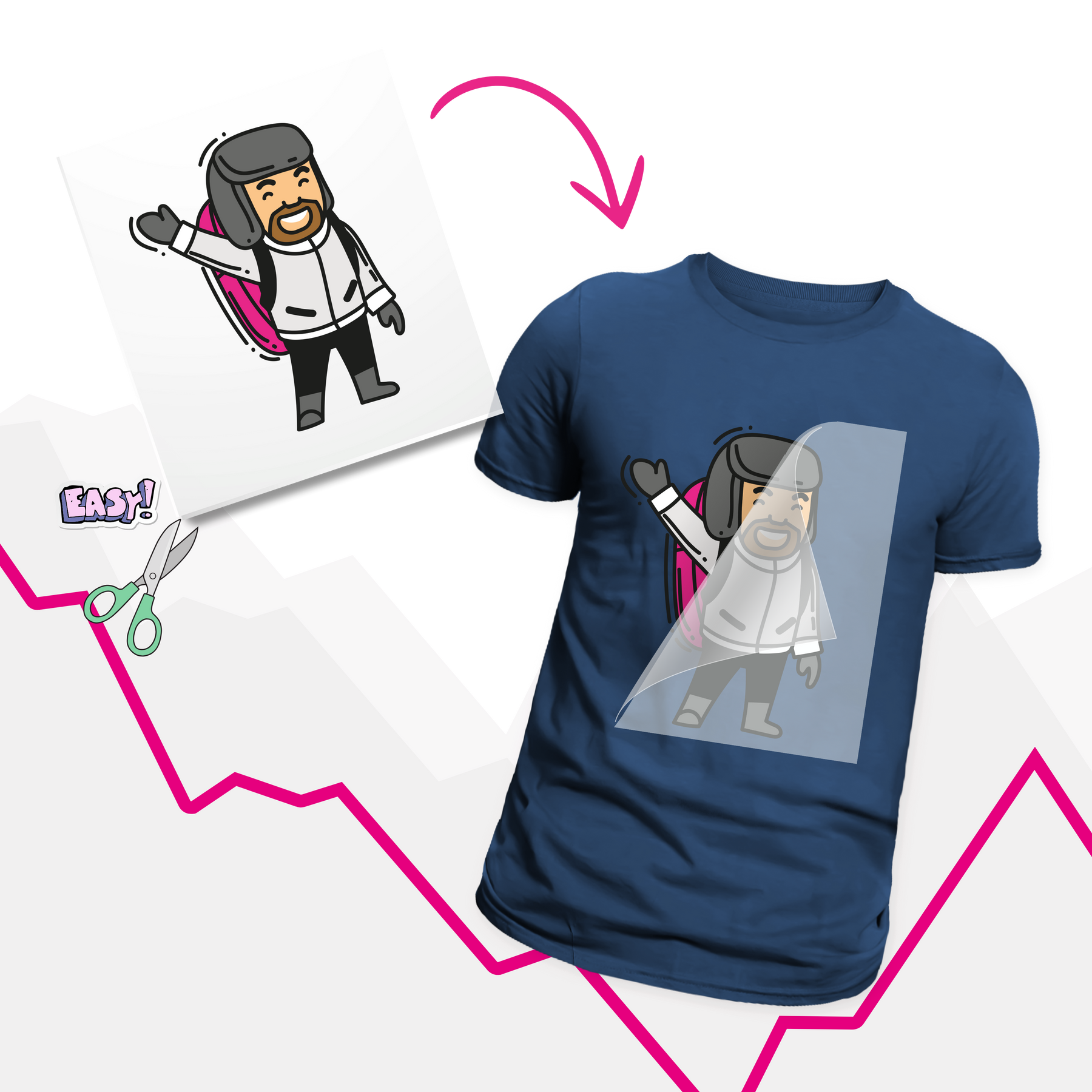 Impression DTF au logo
