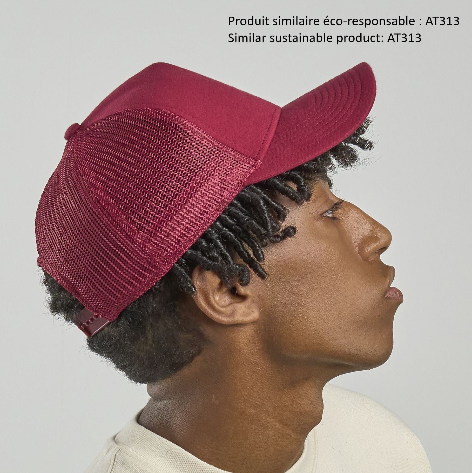 Casquette 5 pans style trucker en jersey - ATLANTIS HEADWEAR - #AT083
