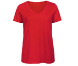 Tee-shirt femme col V en coton bio - B&C - #BC045