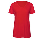 Tee-shirt col V femme Tri-blend - B&C - #BC058