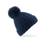 Bonnet Verbier grosse maille Pop Pom - BEECHFIELD - #BF413
