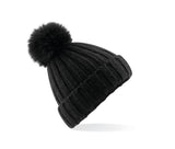 Bonnet Verbier grosse maille Pop Pom - BEECHFIELD - #BF413