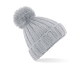 Bonnet Verbier grosse maille Pop Pom - BEECHFIELD - #BF413
