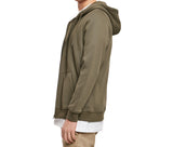 Sweat zippé capuche lourd - BUILD YOUR BRAND - #BY012
