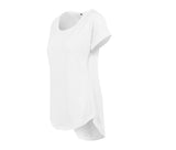Tee-shirt femme au dos rallongé - BUILD YOUR BRAND - #BY036
