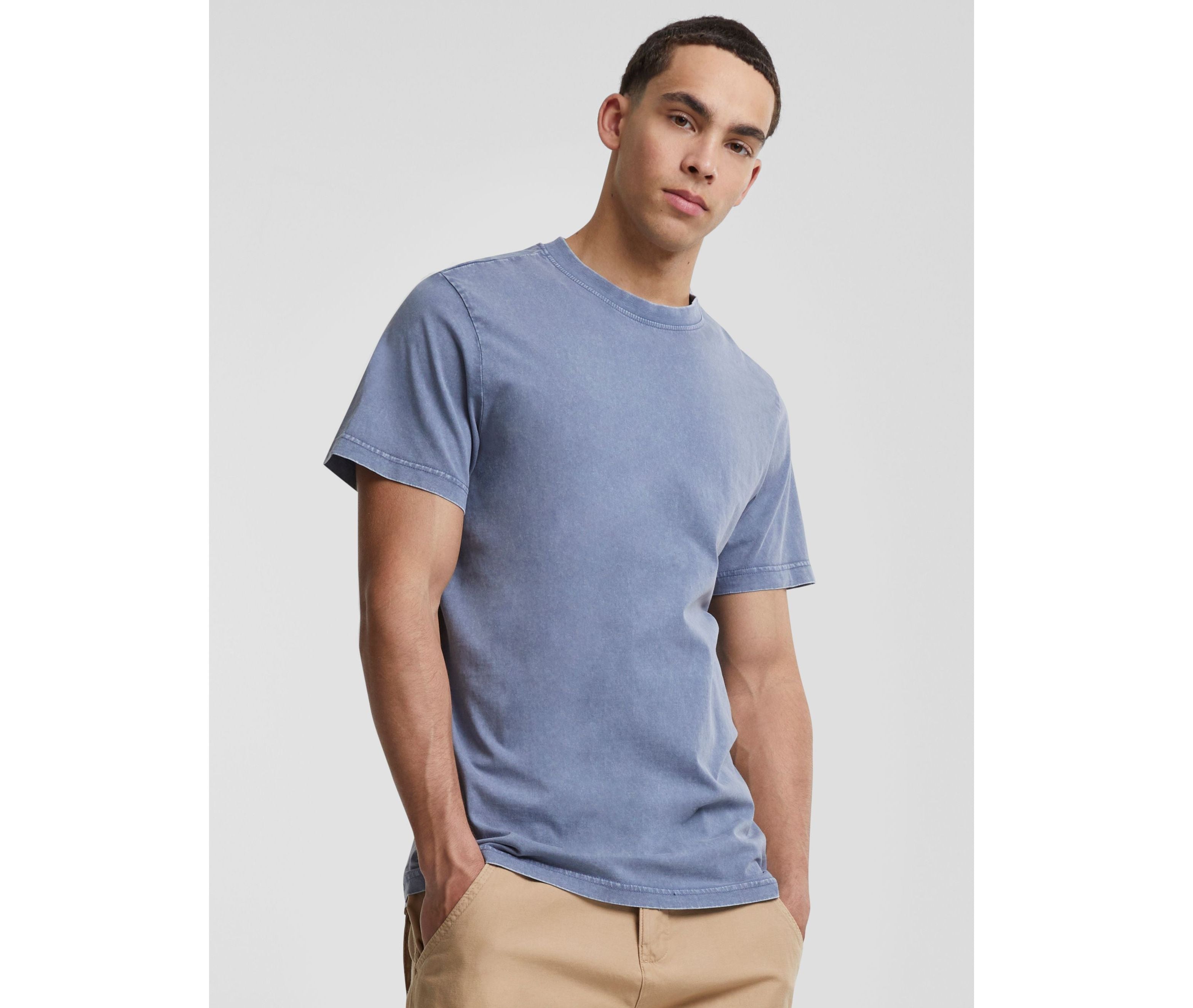 Tee-shirt homme décoloré - BUILD YOUR BRAND - #BY190
