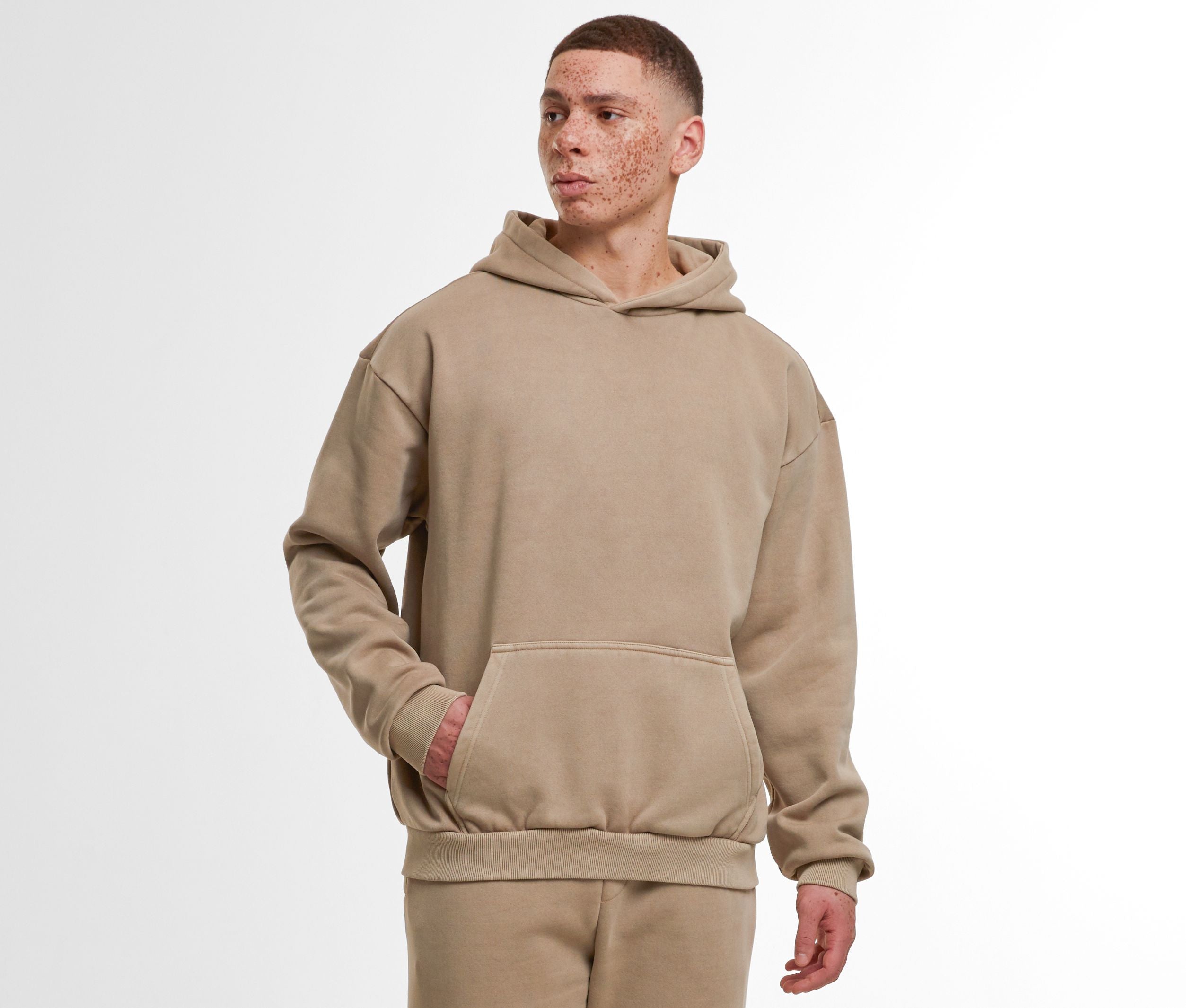 Sweat à capuche lourd délavé - BUILD YOUR BRAND - #BY294