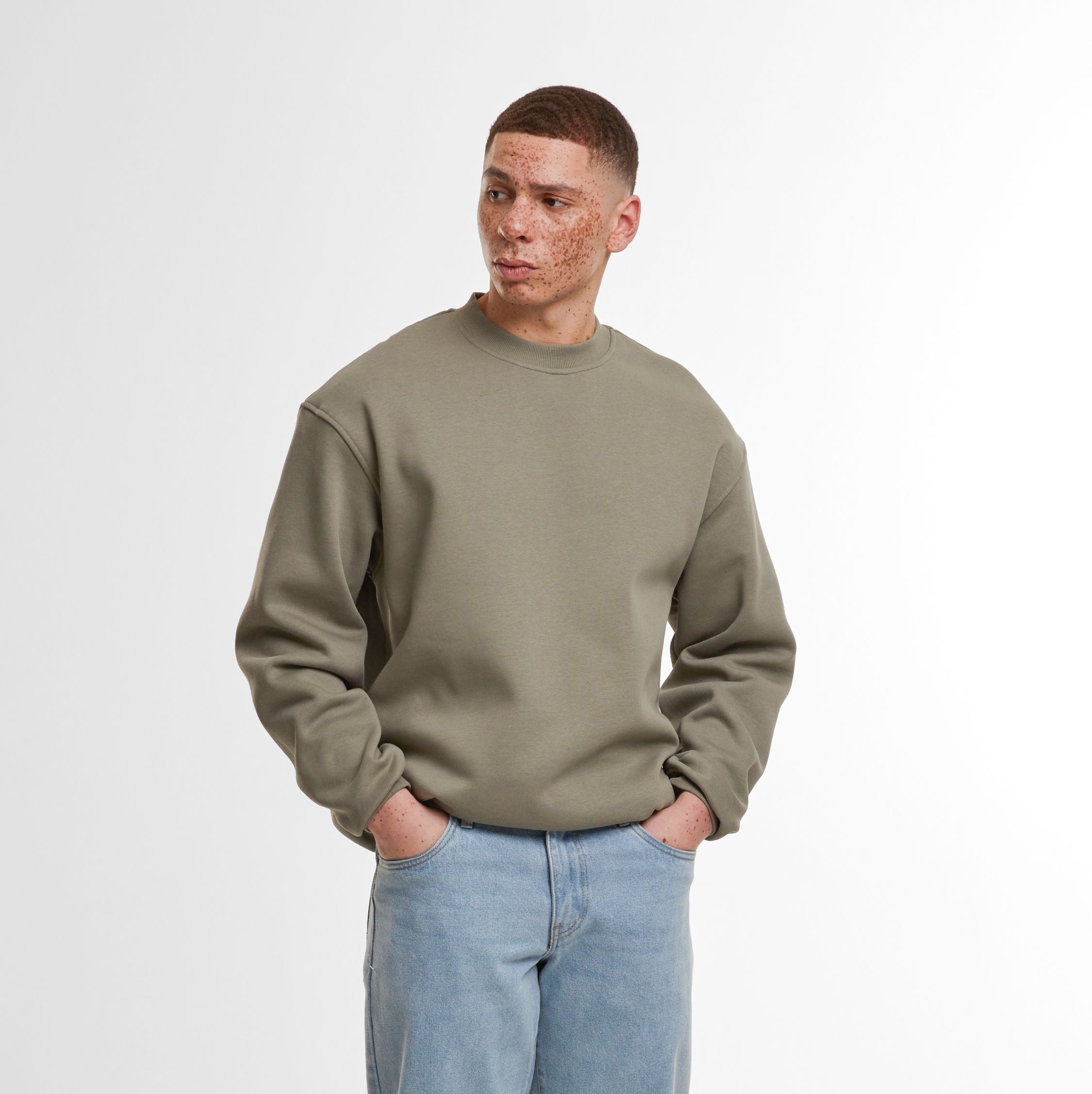 Sweat col rond ample - BUILD YOUR BRAND - #BY409