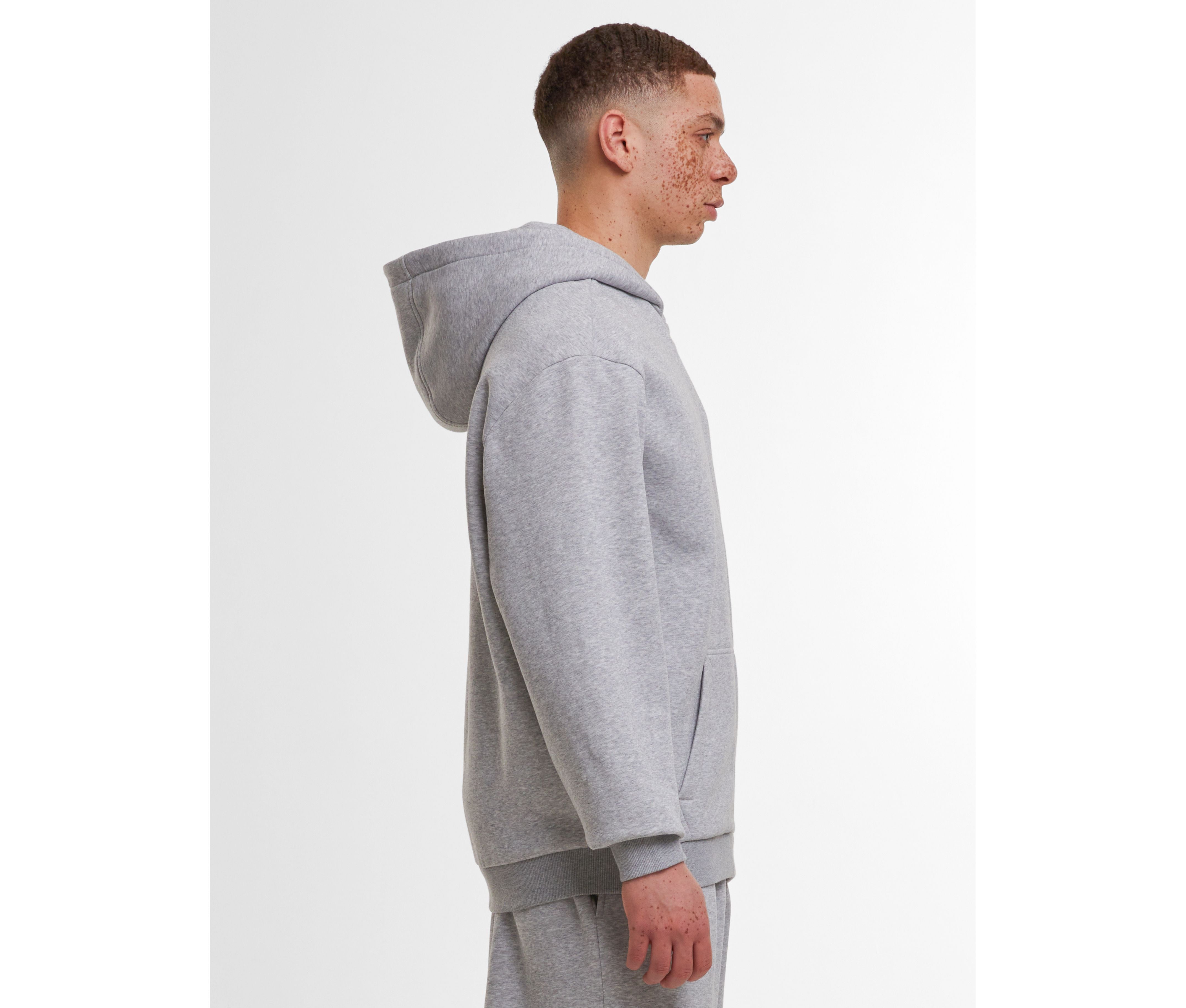 Sweat capuche zippé ample - BUILD YOUR BRAND - #BY443