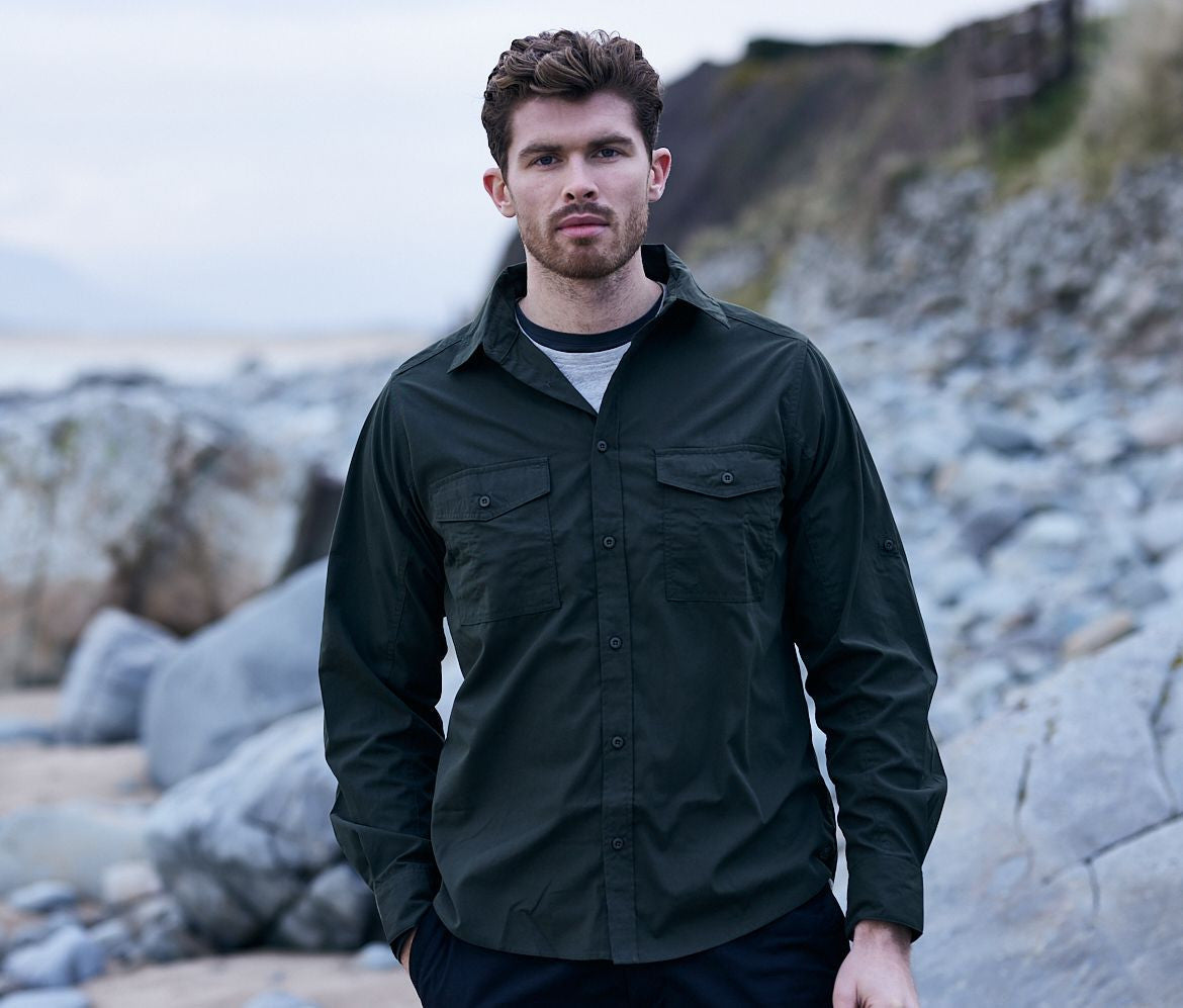 Chemise manches longues en polyester recyclé - CRAGHOPPERS - #CES001
