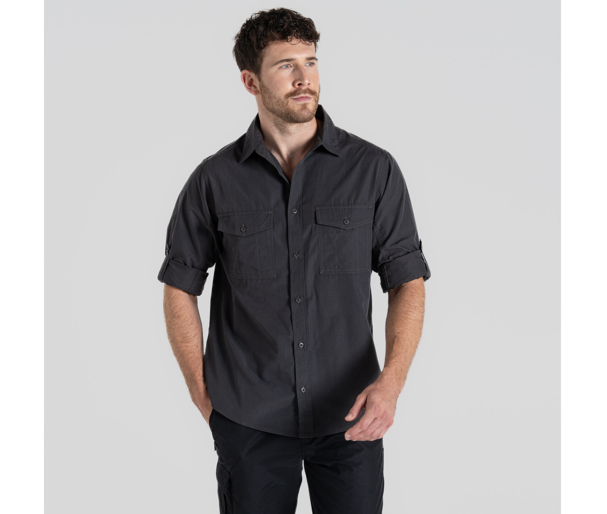 Chemise manches longues en polyester recyclé - CRAGHOPPERS - #CES001