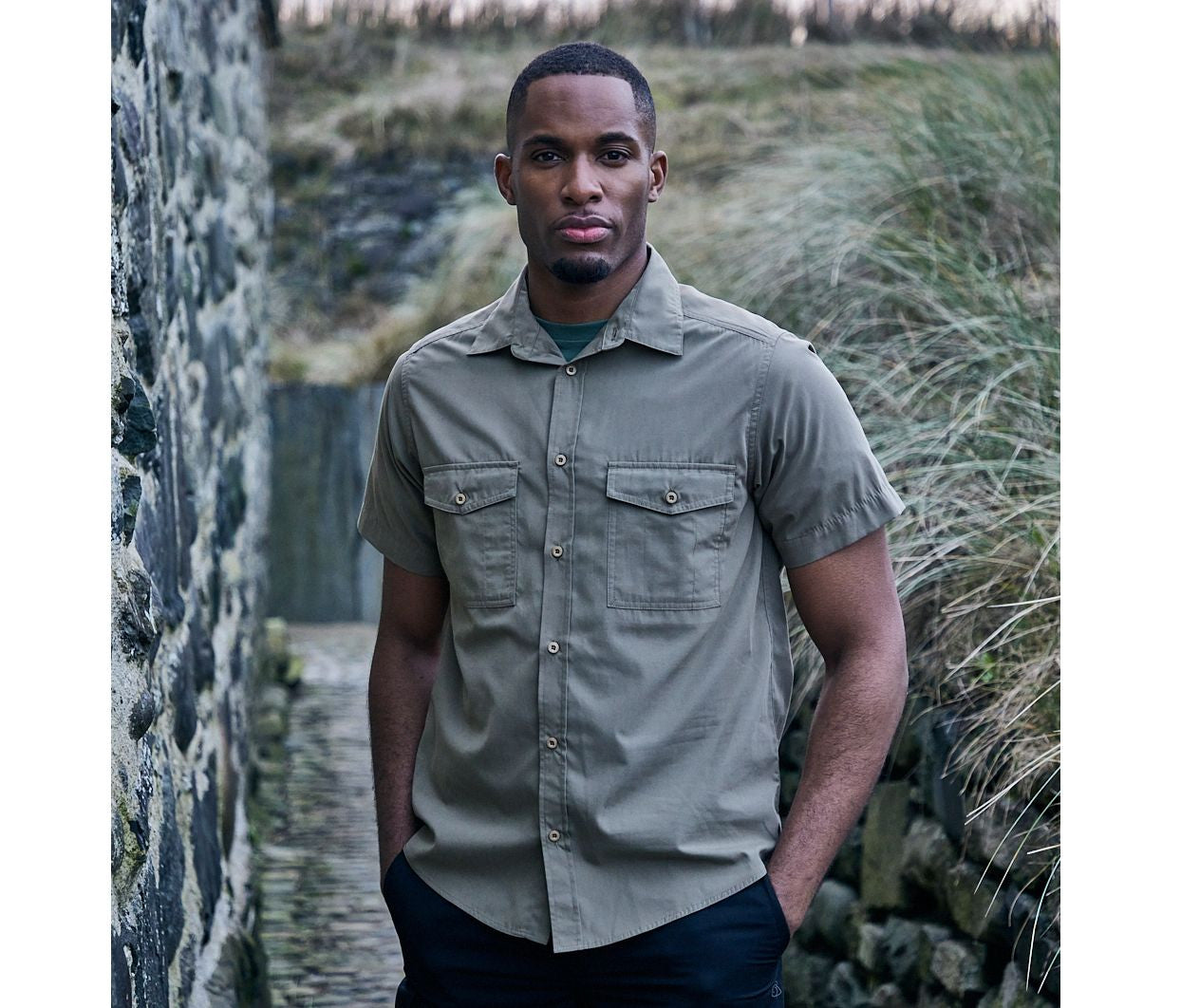 Chemise manches courtes en polyester recyclé - CRAGHOPPERS - #CES003