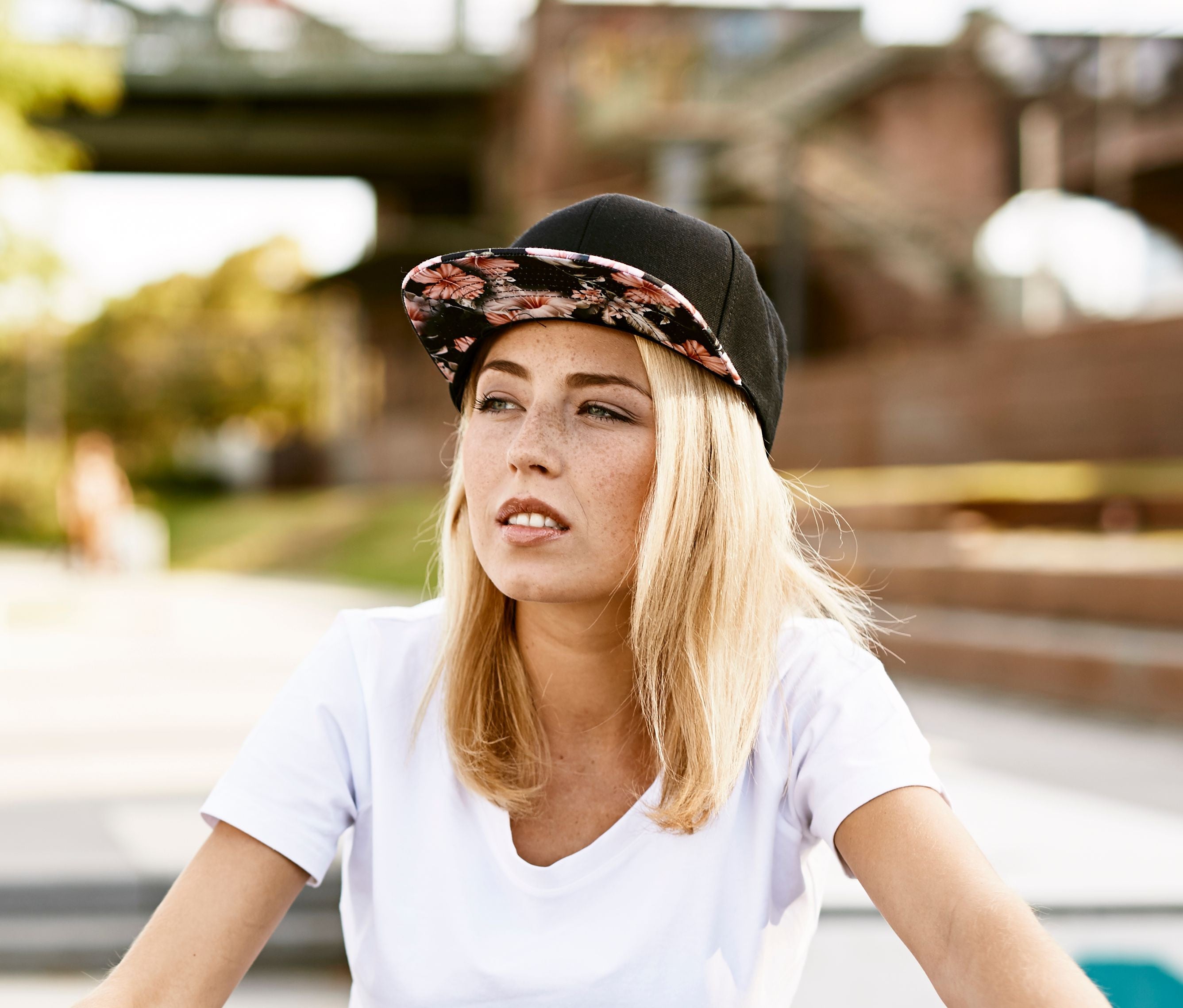 Casquette snapback motif fleuri - FLEXFIT - #F6089F