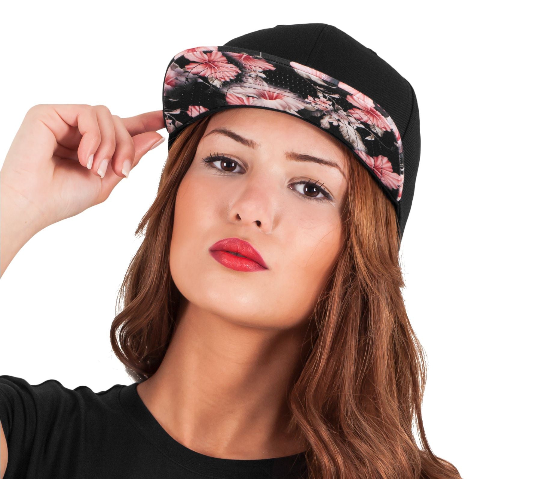 Casquette snapback motif fleuri - FLEXFIT - #F6089F