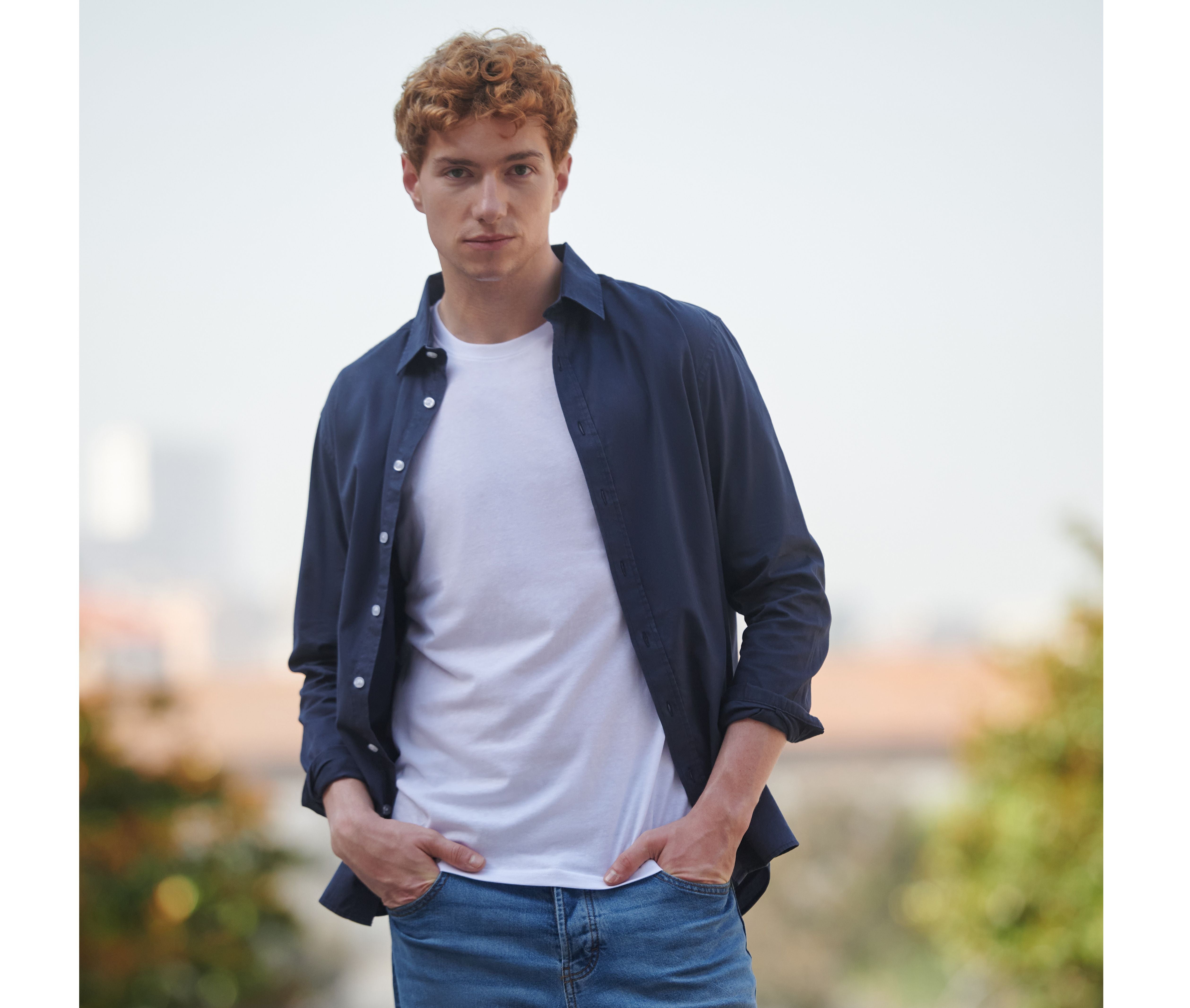 Chemise décontractée homme - FRONT ROW - #FR504