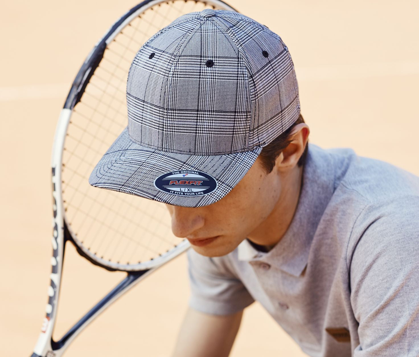 Casquette motif prince de galles - FLEXFIT - #FX6196