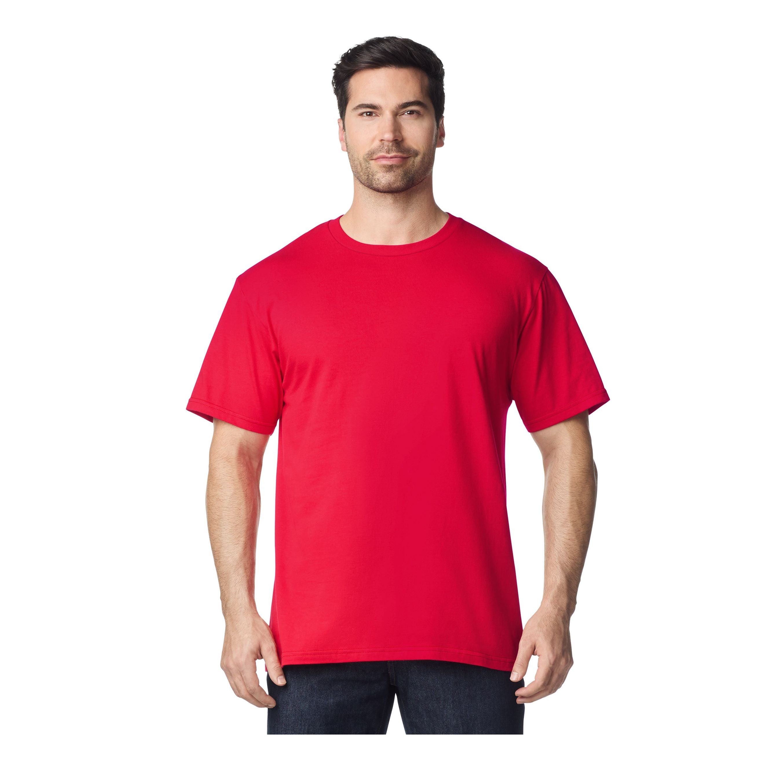 Tee-shirt doux col rond - GILDAN - #GN65ENLB0