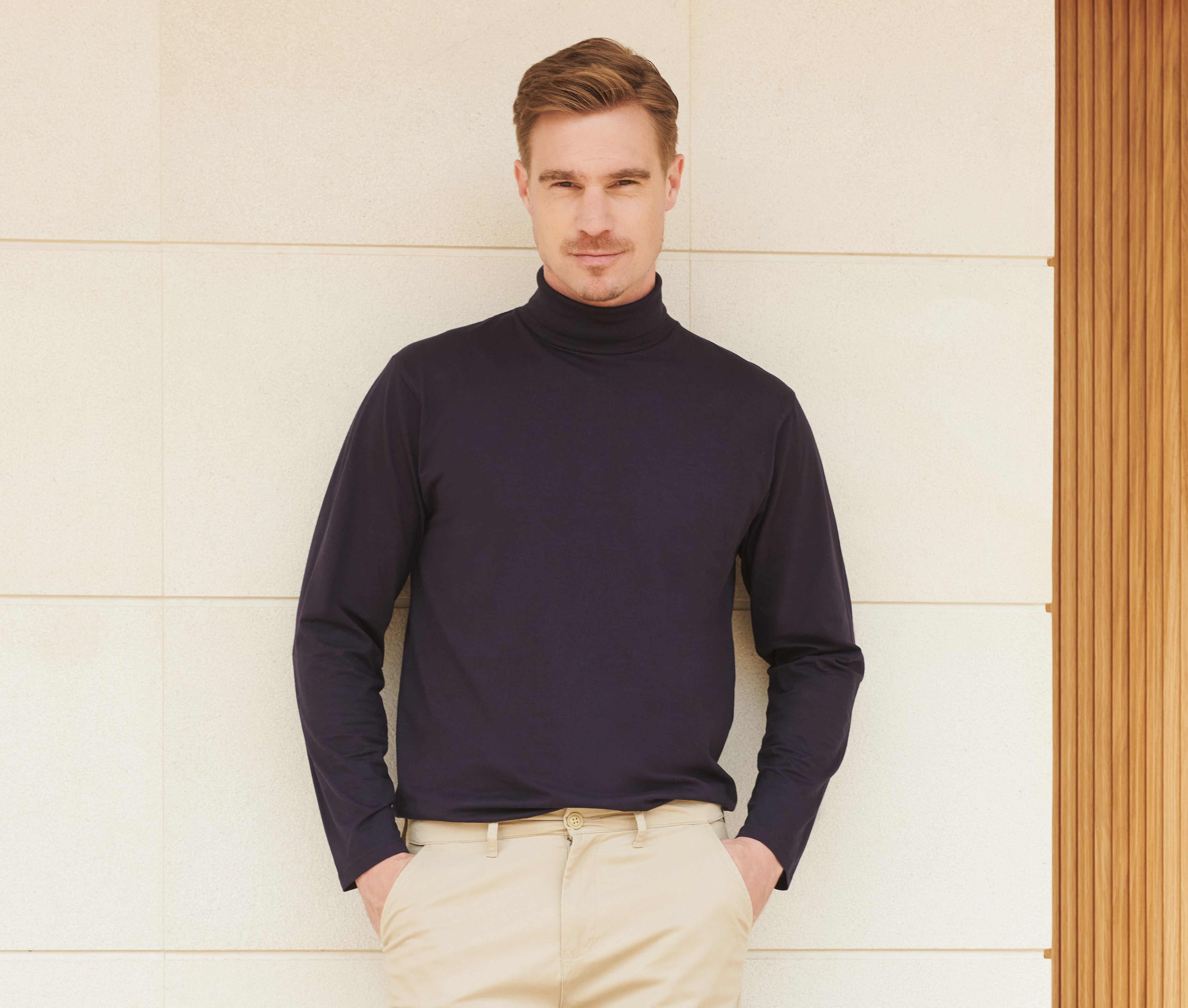 Tee-shirt col roulé - HENBURY - #HY020