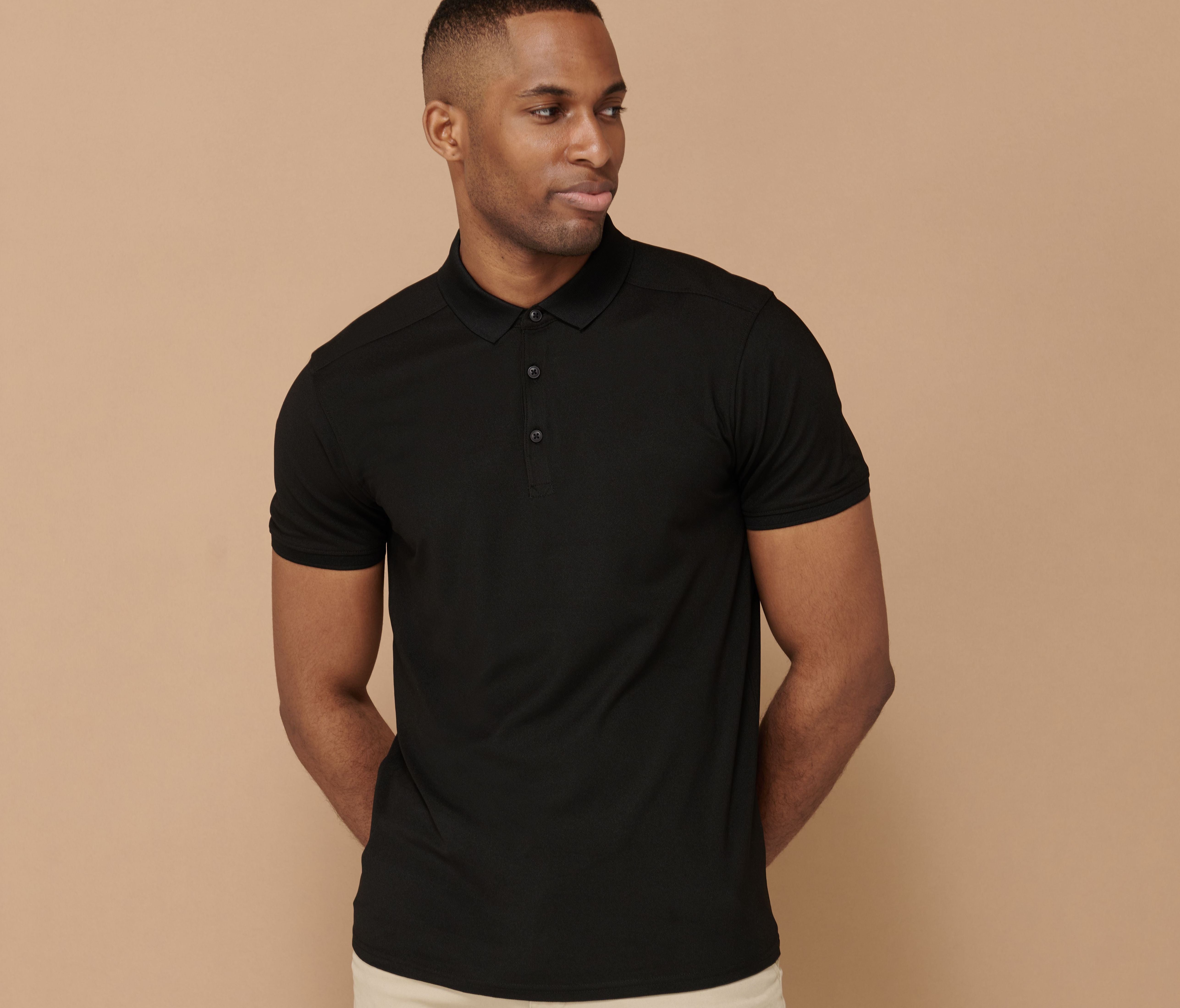 Polo homme en polyester stretch - HENBURY - #HY460