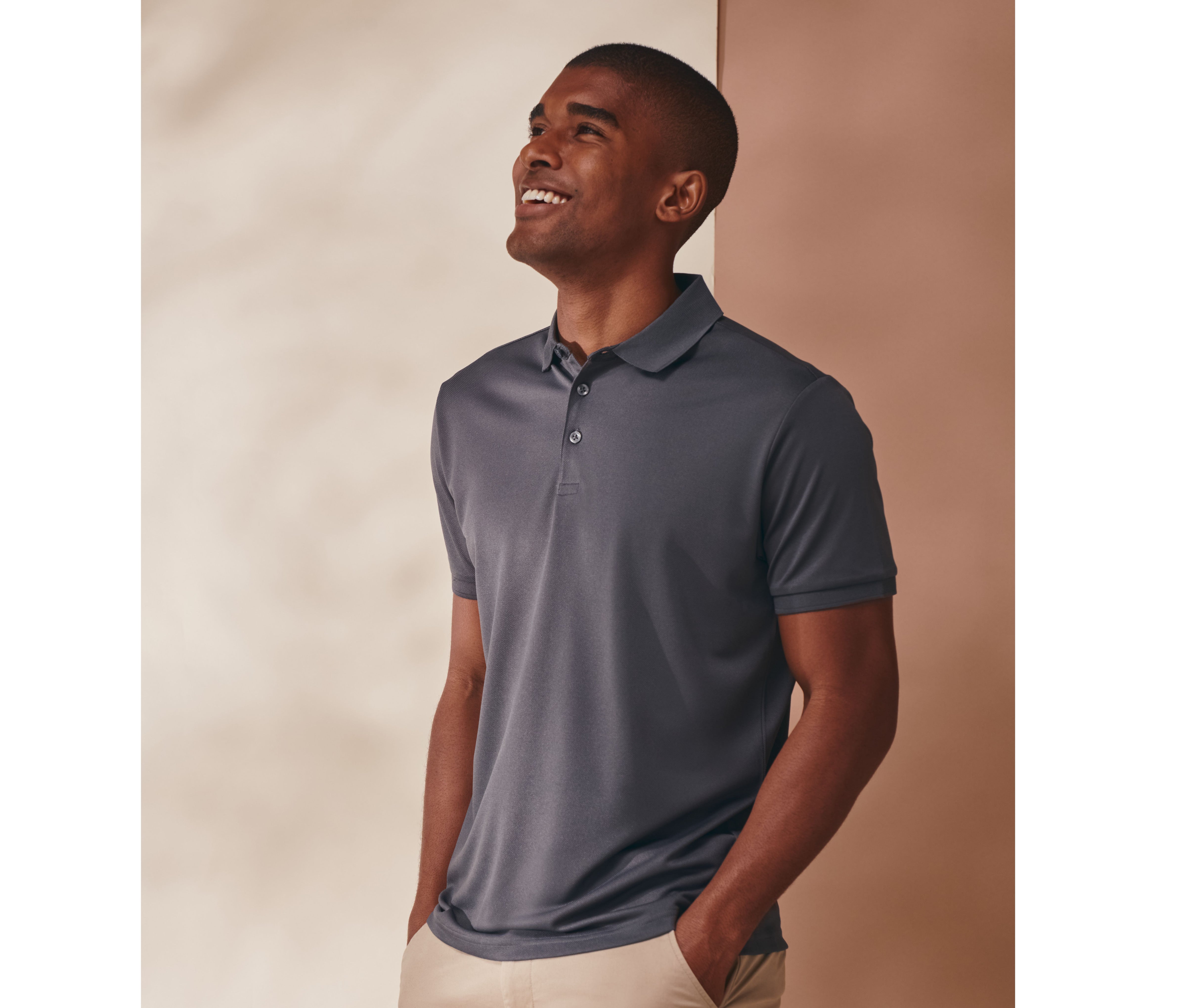 Polo homme en polyester recyclé - HENBURY - #HY465