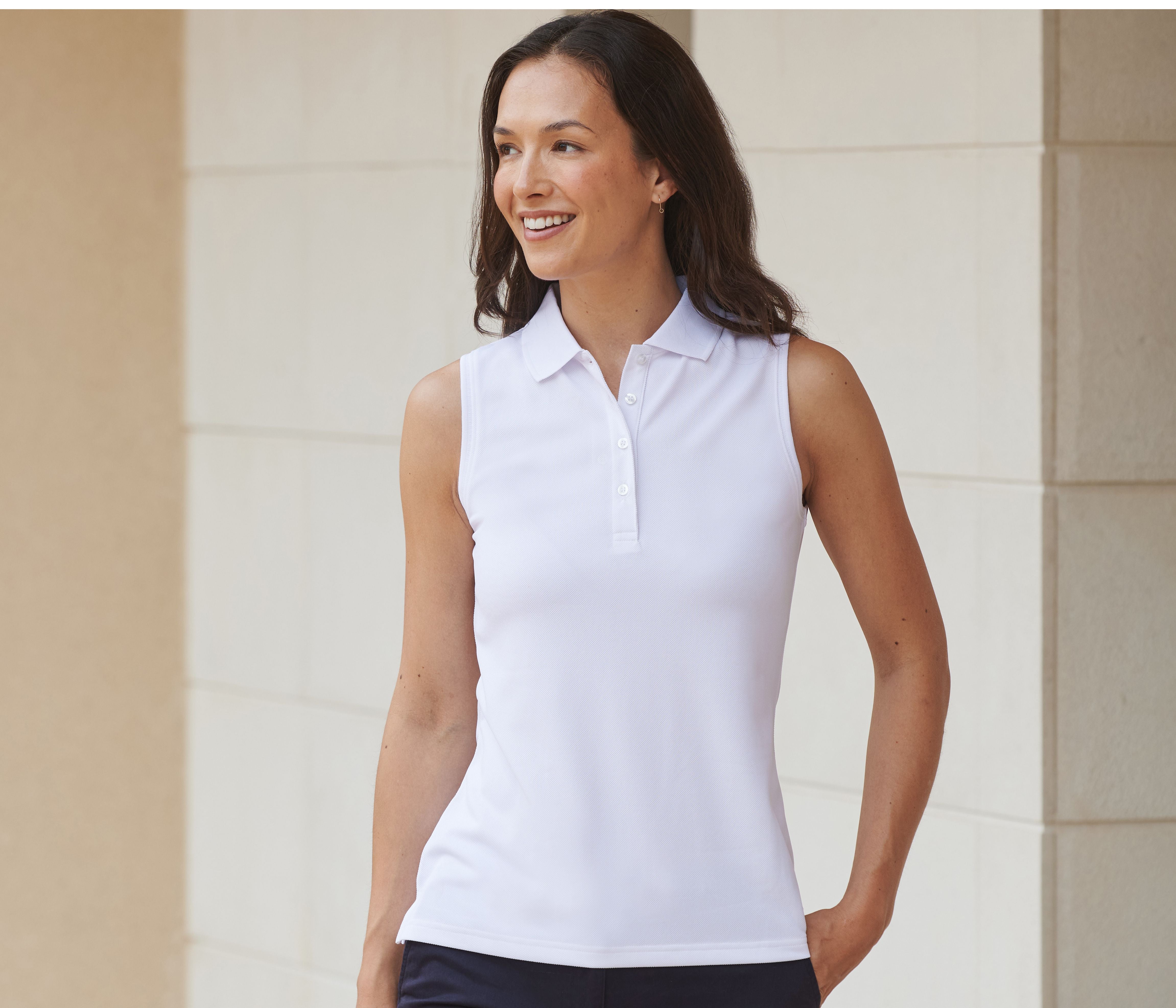 Polo femme sans manches - HENBURY - #HY477