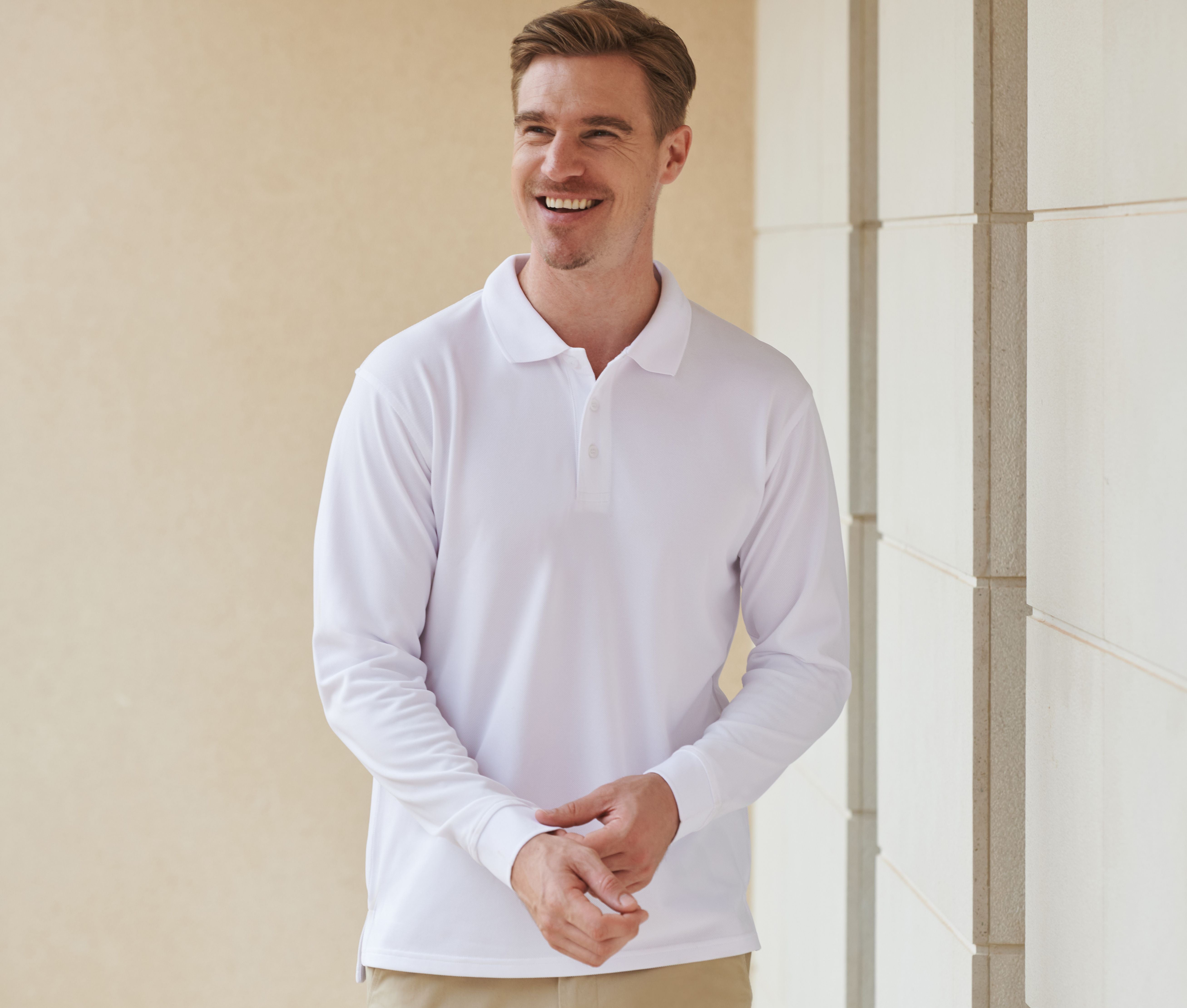 Polo unisexe manches longues - HENBURY - #HY478