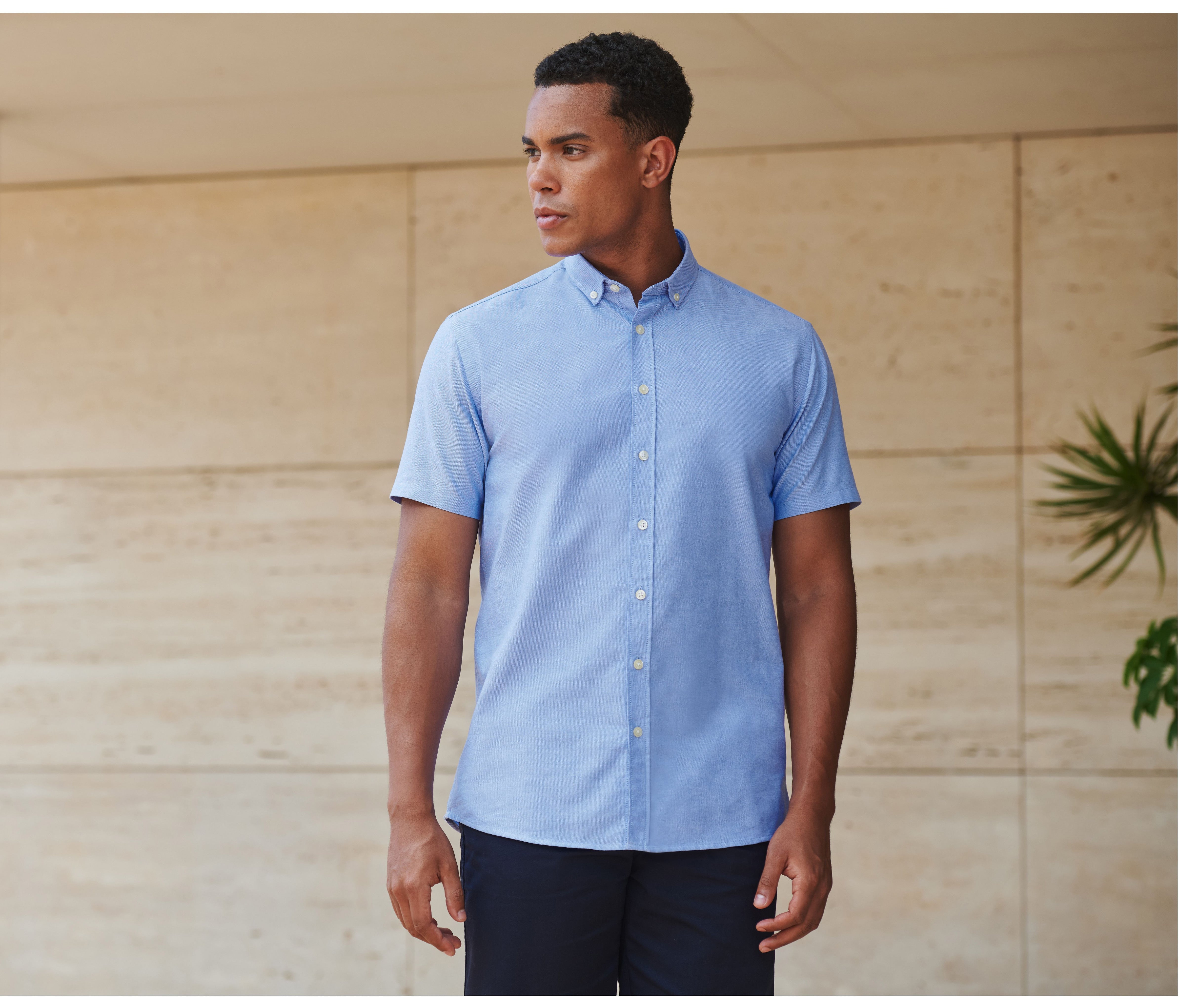 Chemisette Oxford homme - HENBURY - #HY517R