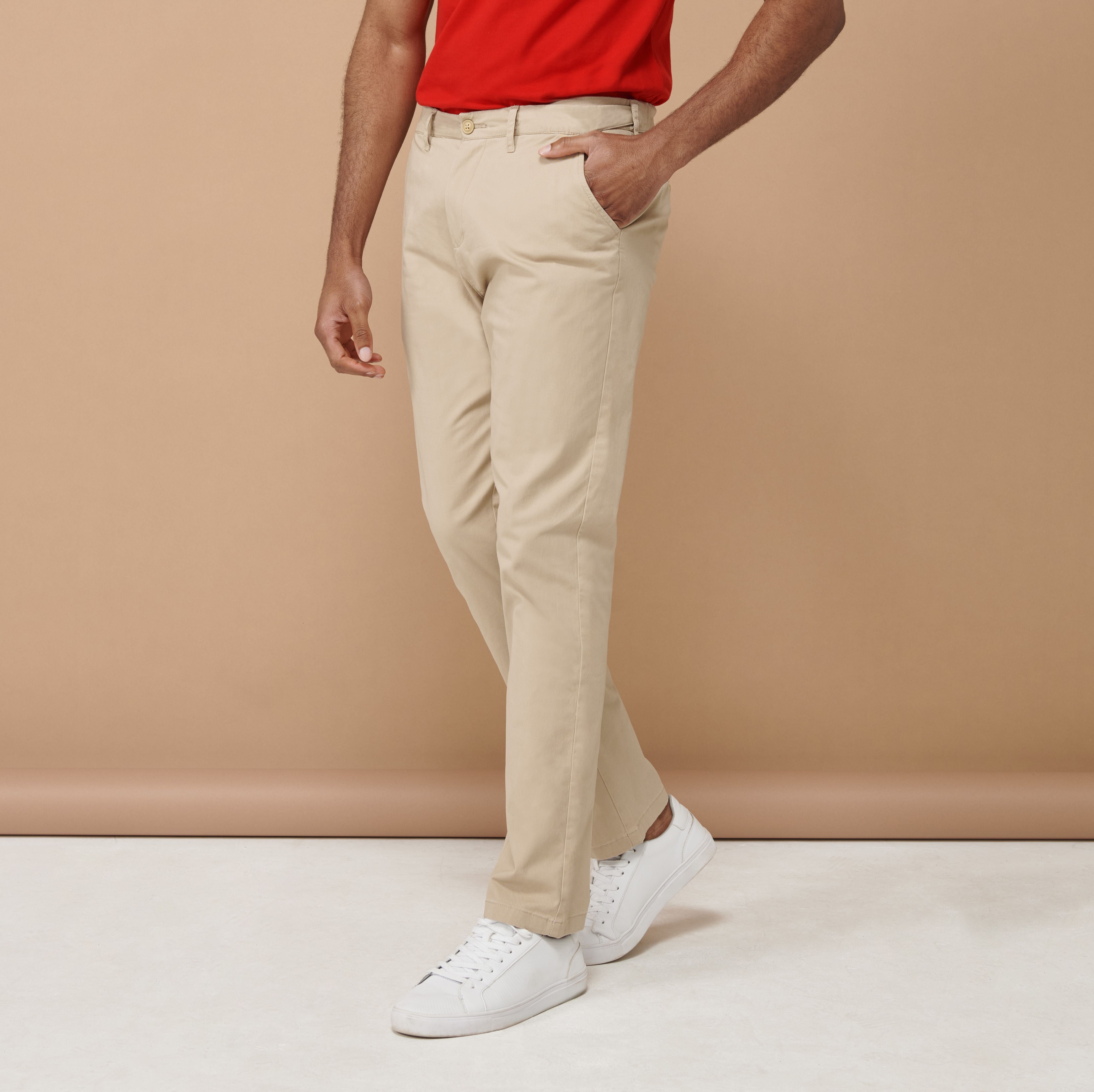 Pantalon homme chino ceinture ajustable - HENBURY - #HY650