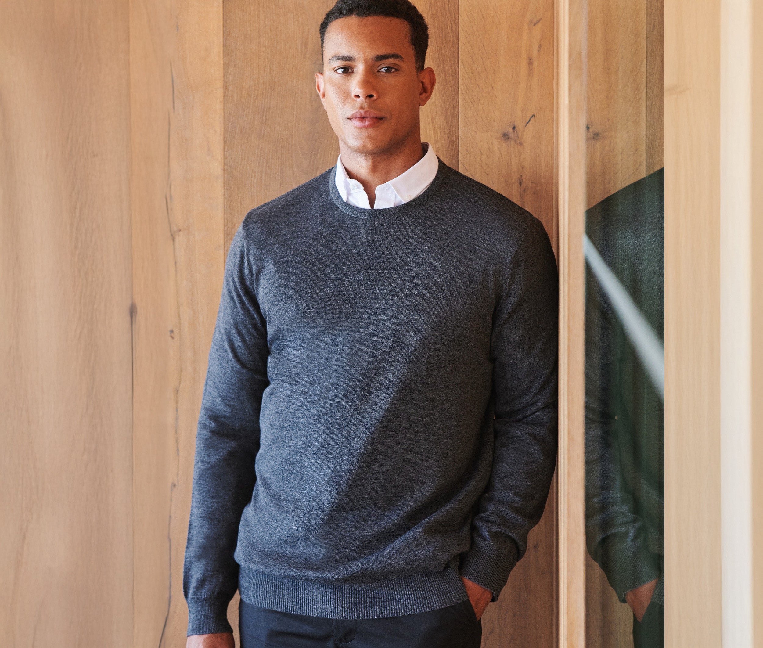 Pull col rond homme - HENBURY - #HY725