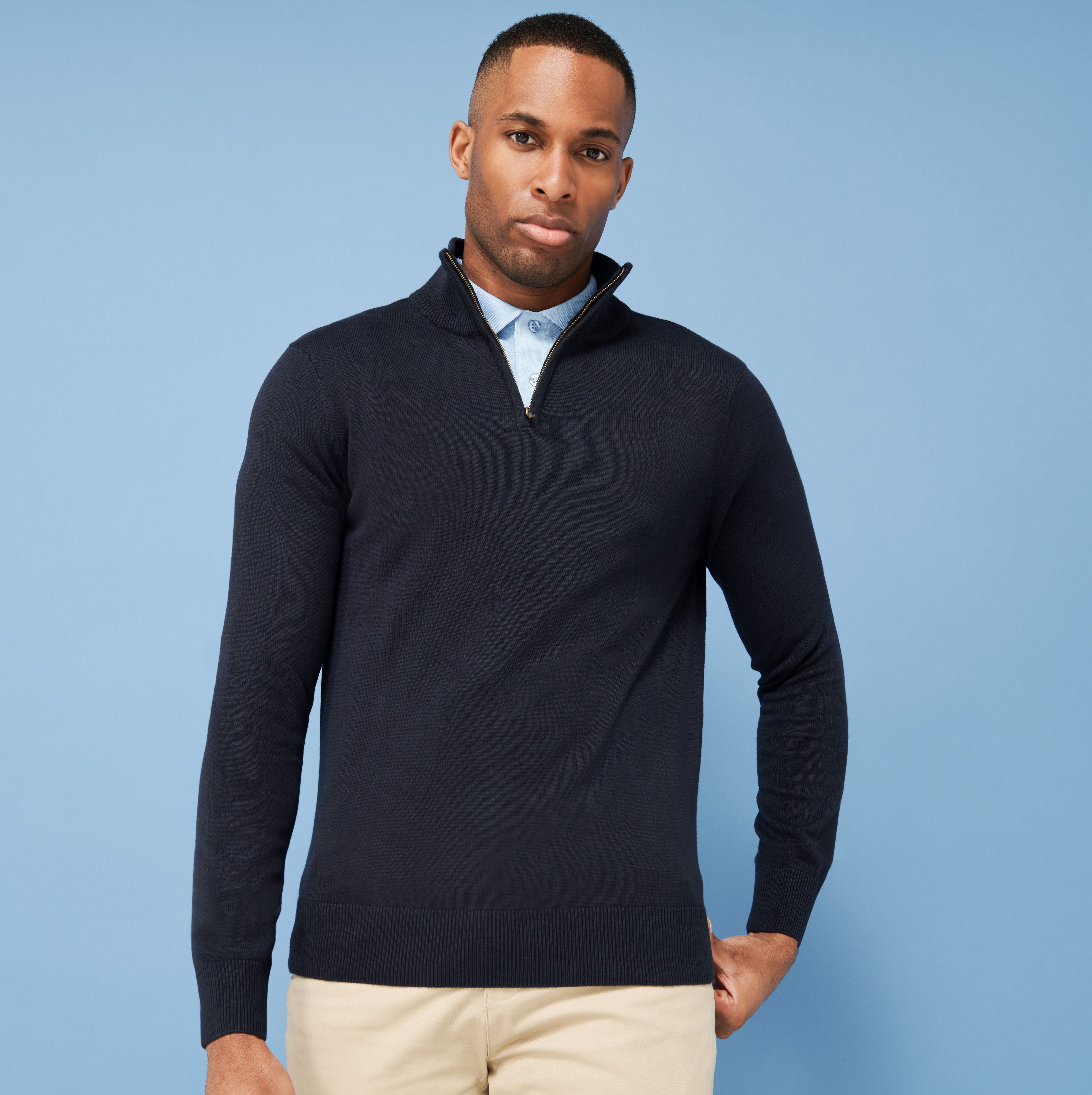 Pull col zippé - HENBURY - #HY729