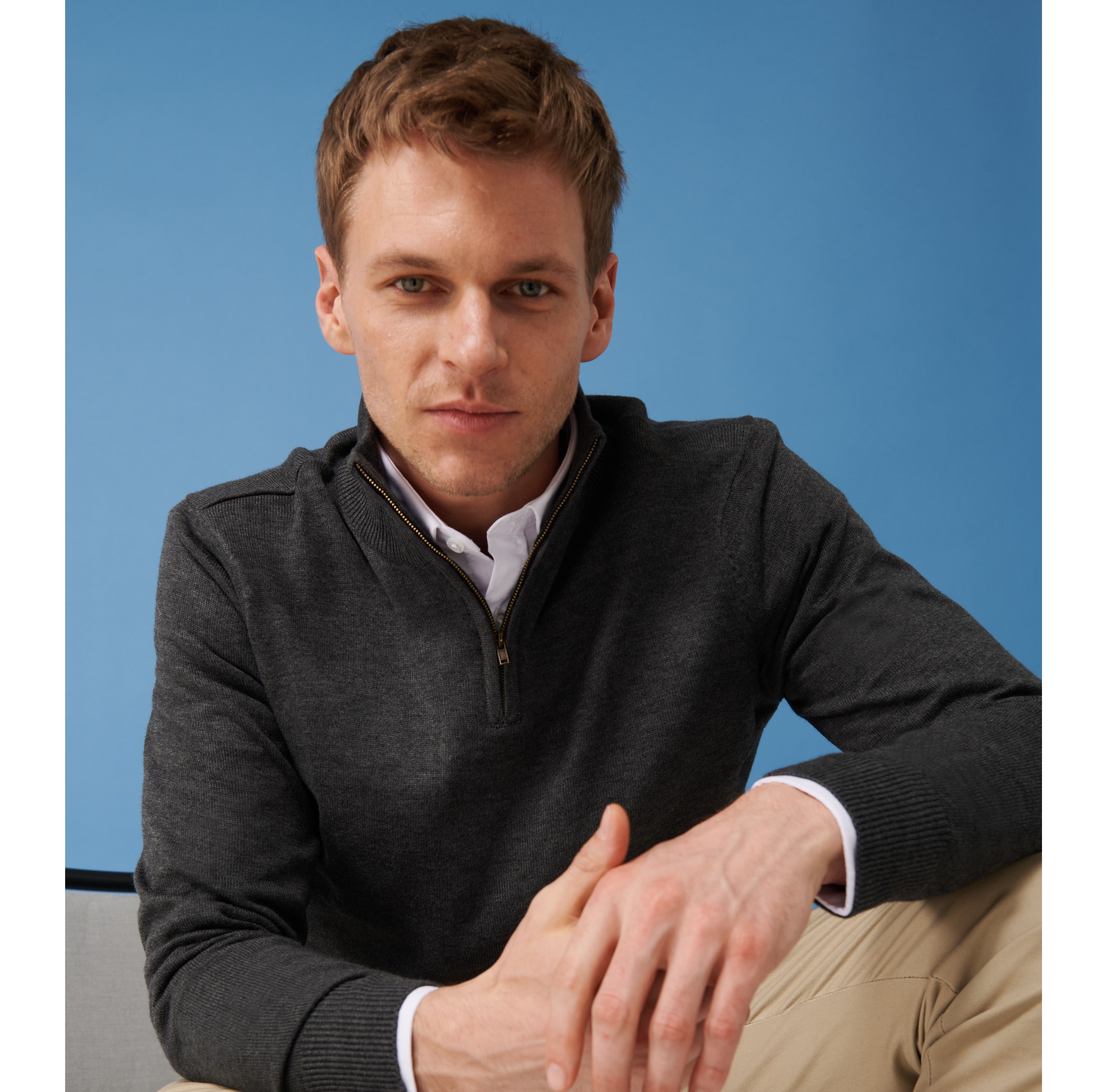 Pull col zippé - HENBURY - #HY729