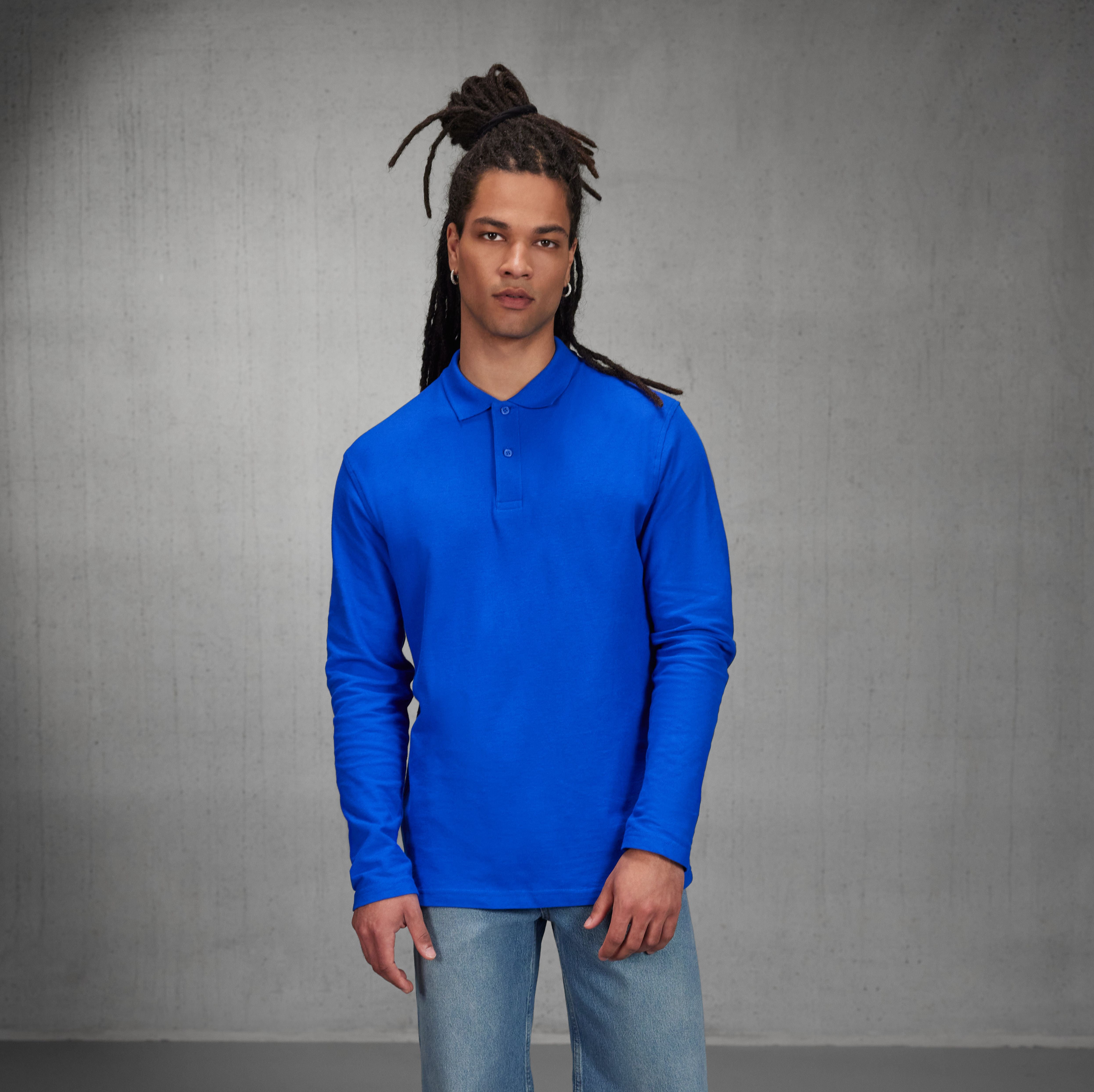 Polo manches longues homme - B&C - #ID1LS
