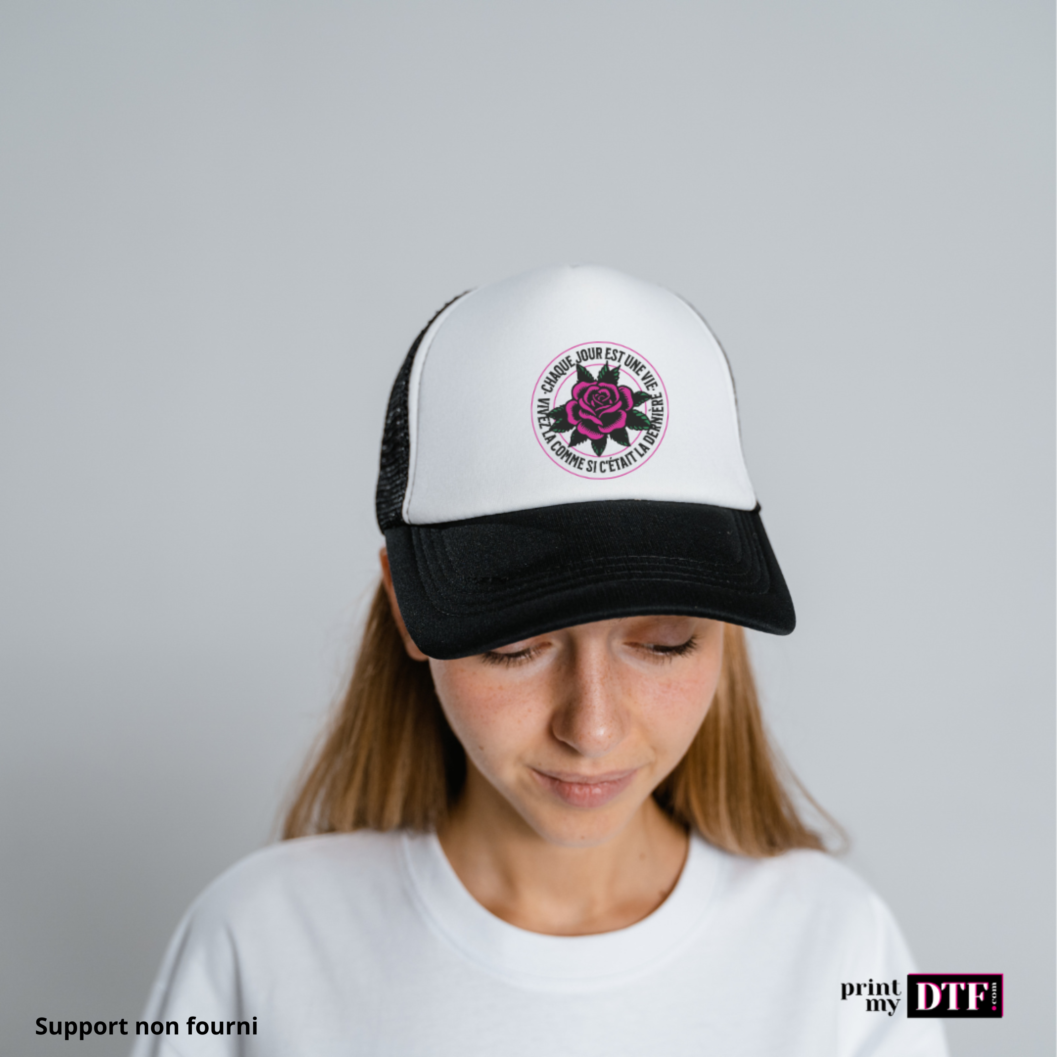 Casquette personnalisée avec impression DTF