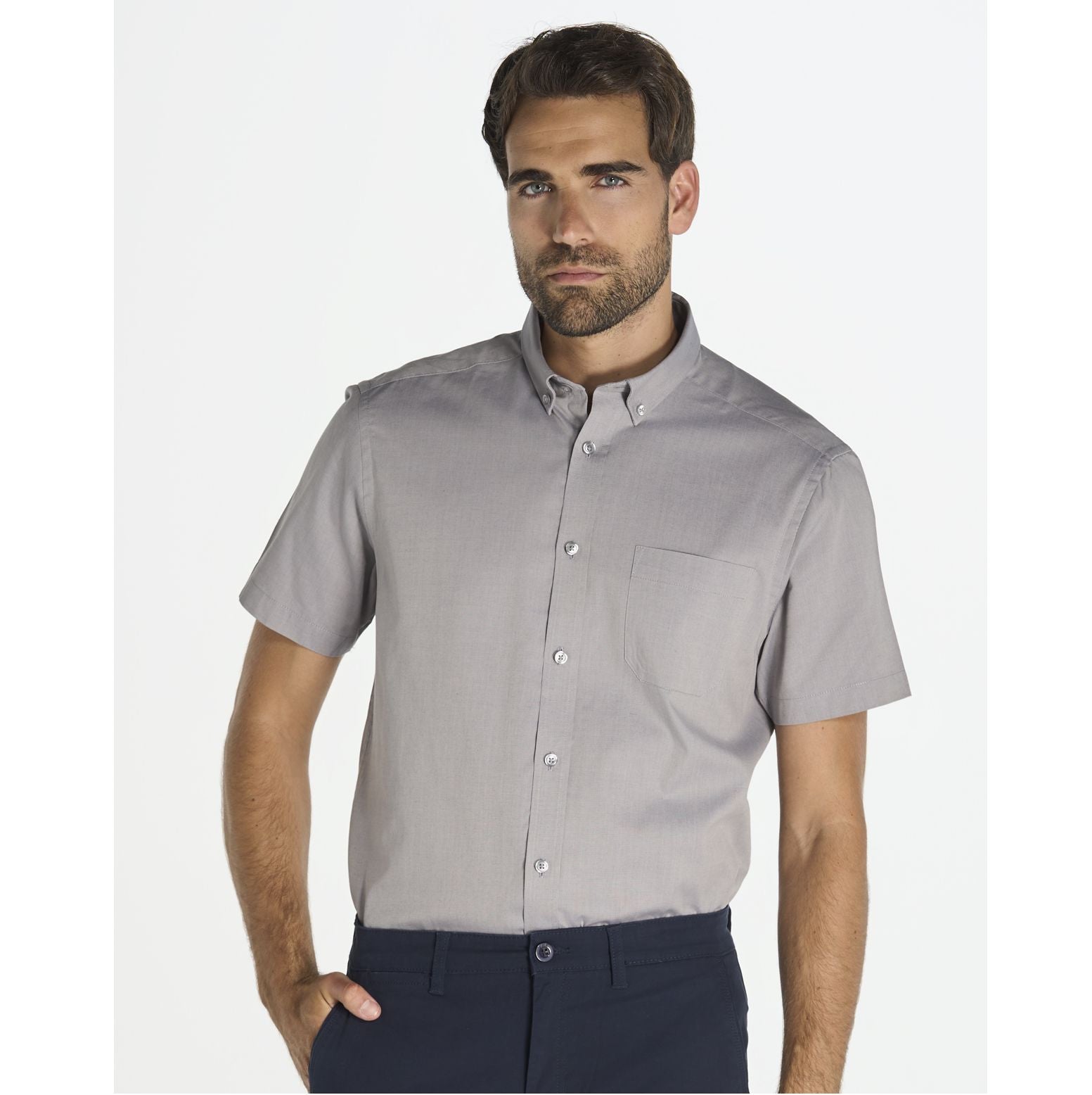 Chemisette Oxford homme - JHK - #JK605