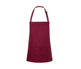 Tablier à bavette court avec boucle et poche - KARLOWSKY - #KYBLS6