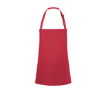 Tablier à bavette court avec boucle et poche - KARLOWSKY - #KYBLS6