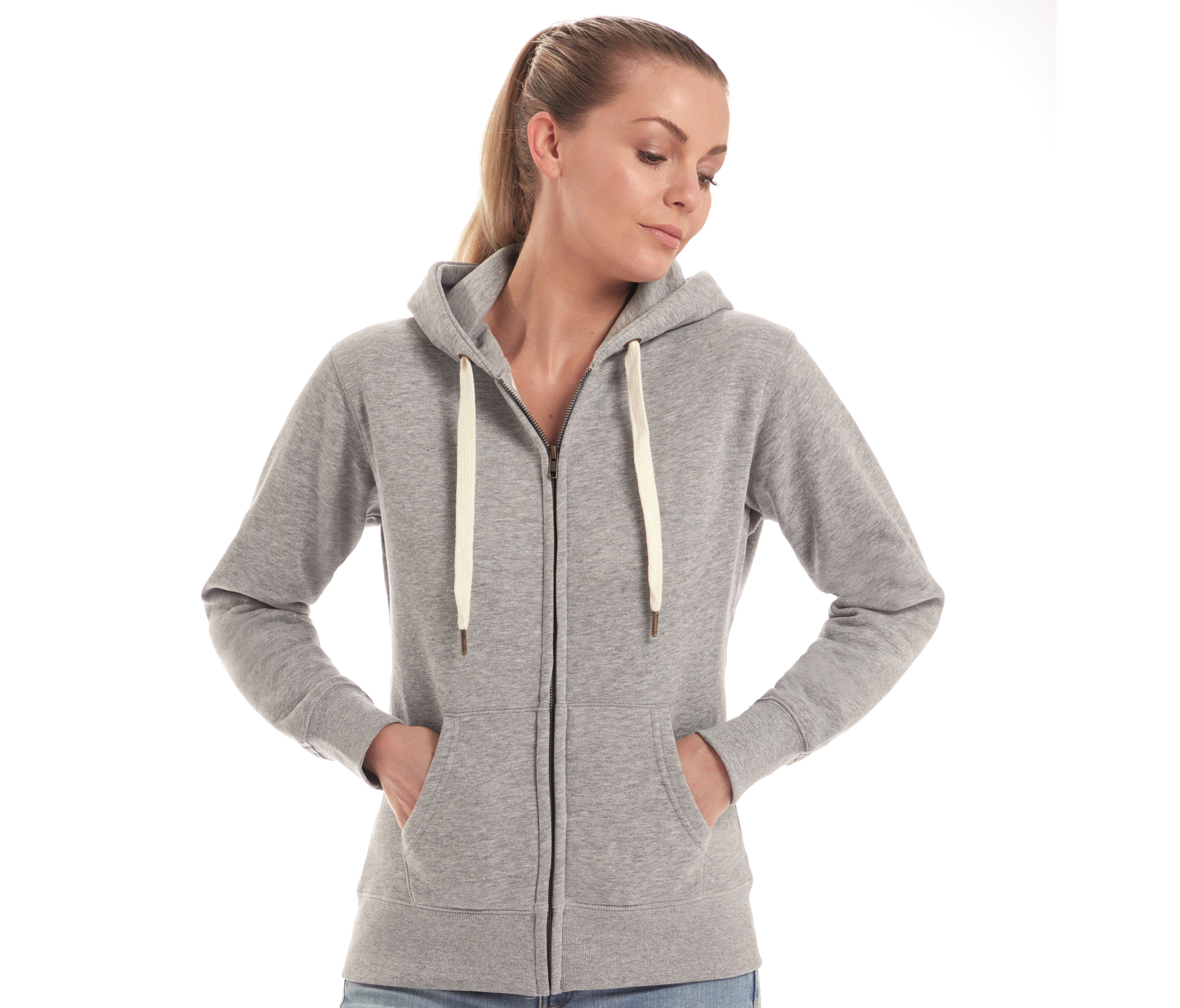 Sweat capuche zippé premium femme - MANTIS - #MT084