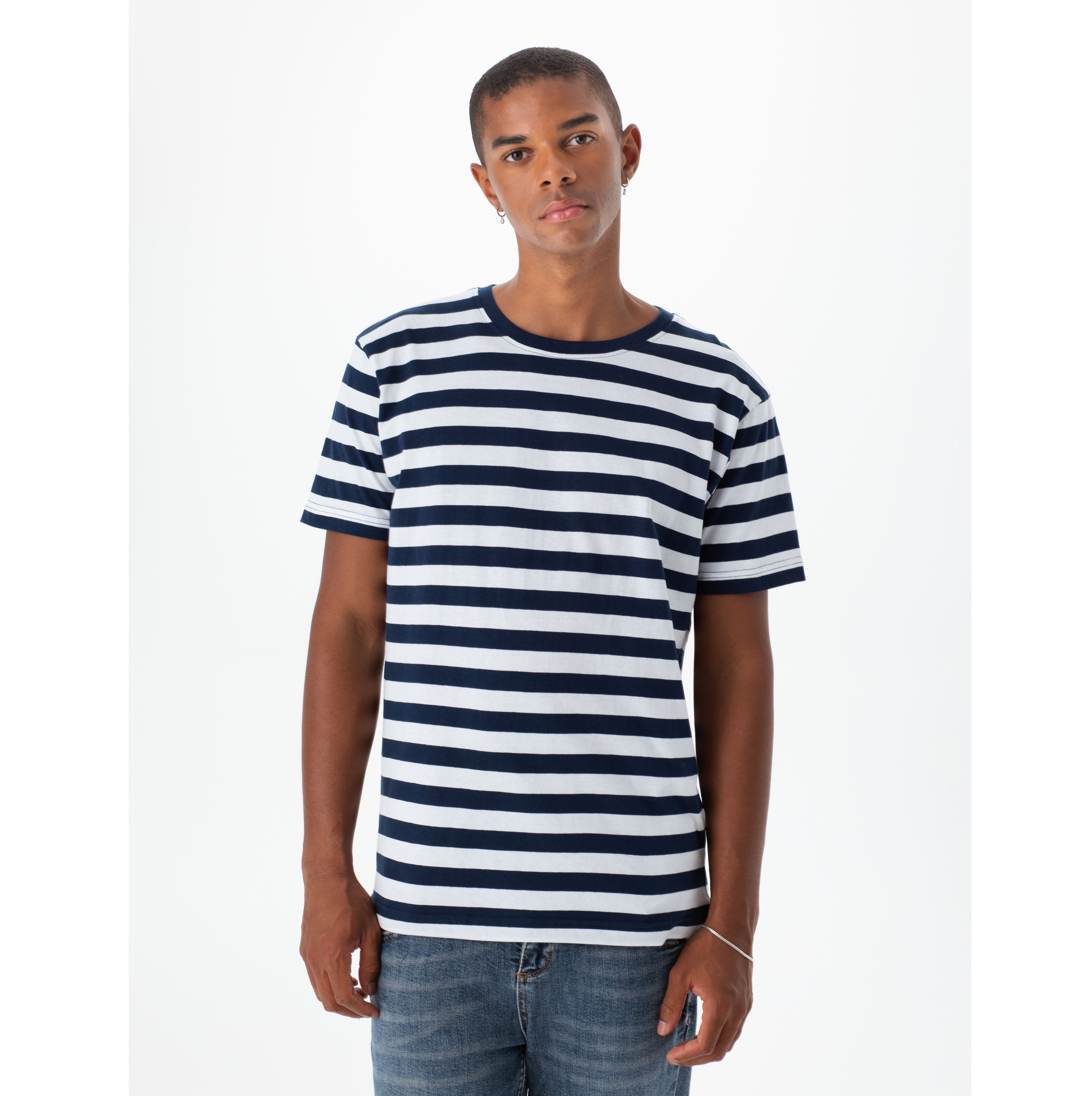 Tee-shirt rayé homme - MANTIS - #MT109S
