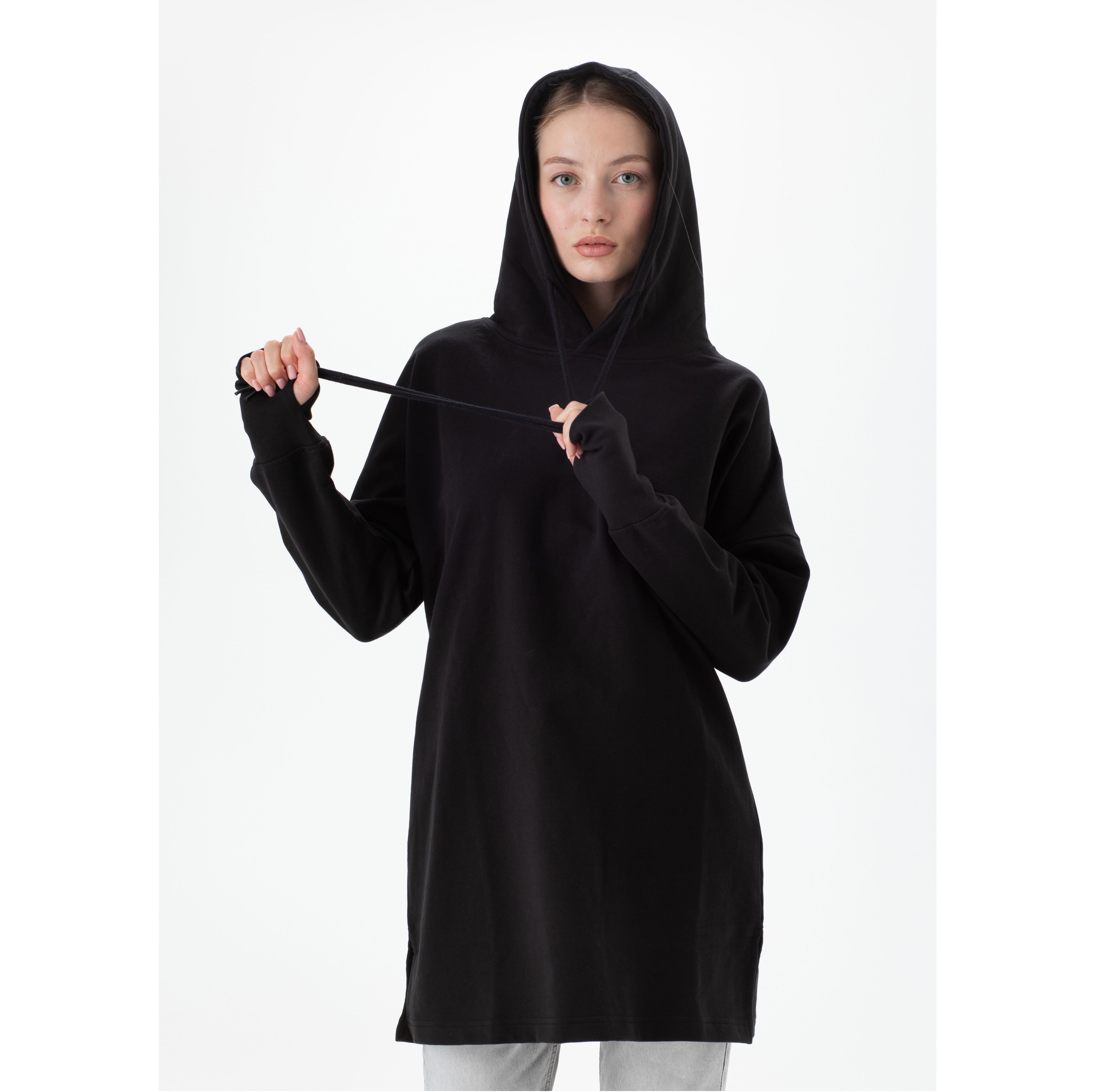 Robe en sweat avec capuche - MANTIS - #MT142