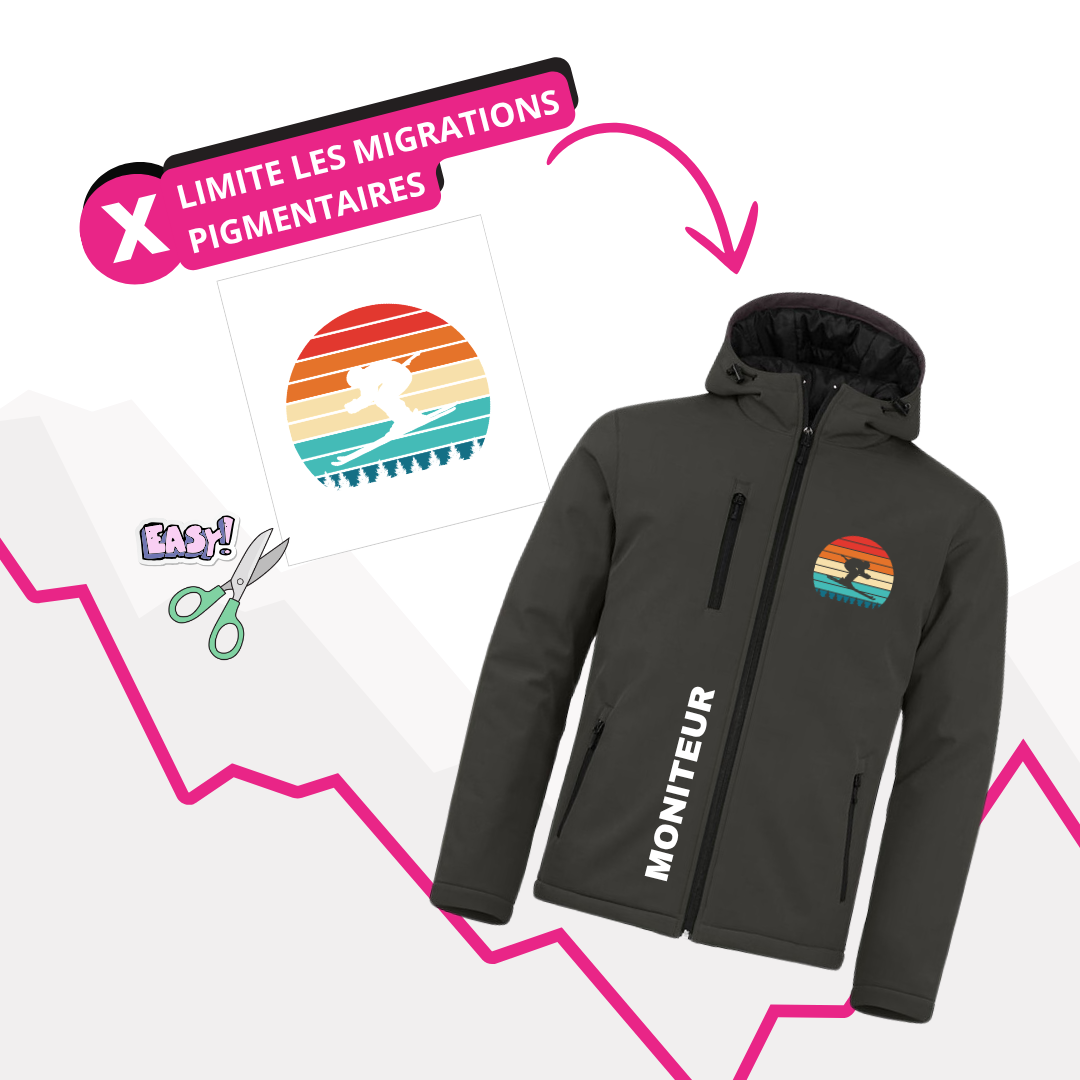 Impression DTF SOFTSHELL BLOCKMAX 
