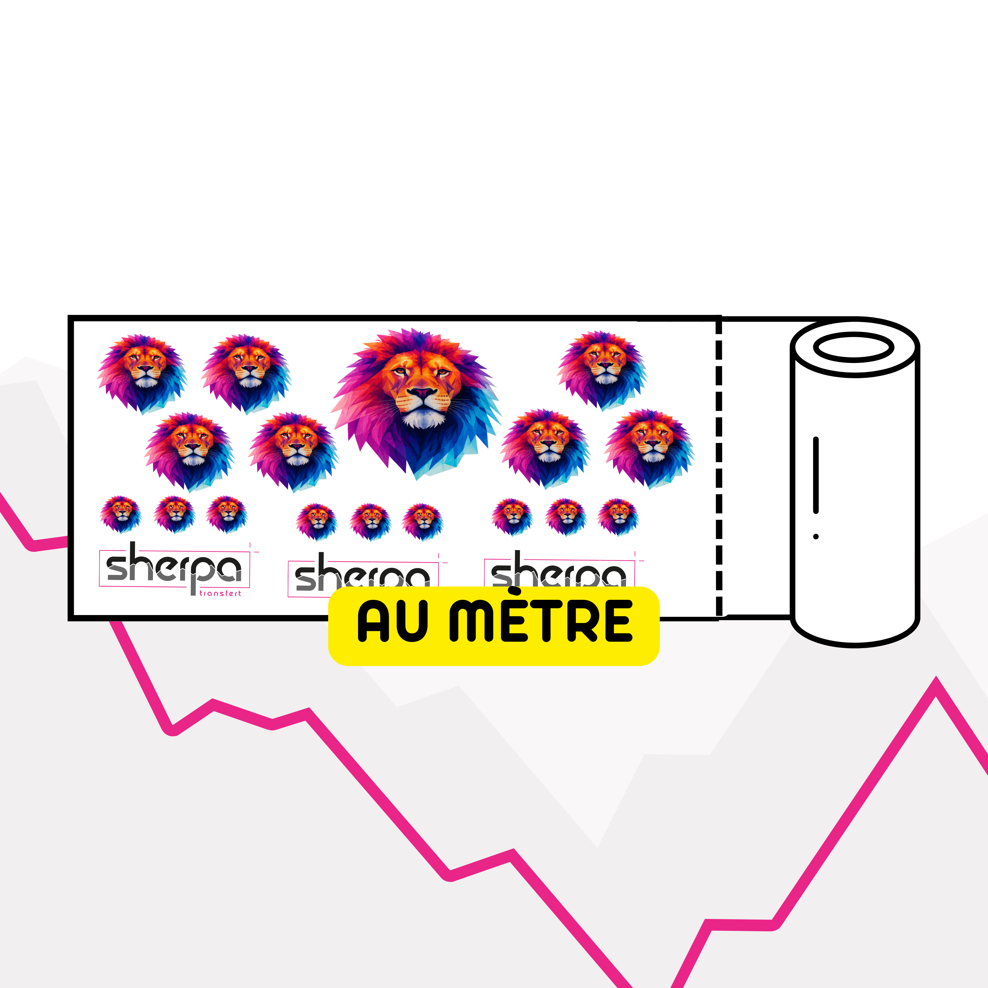 Transfert de sublimation textile au mètre